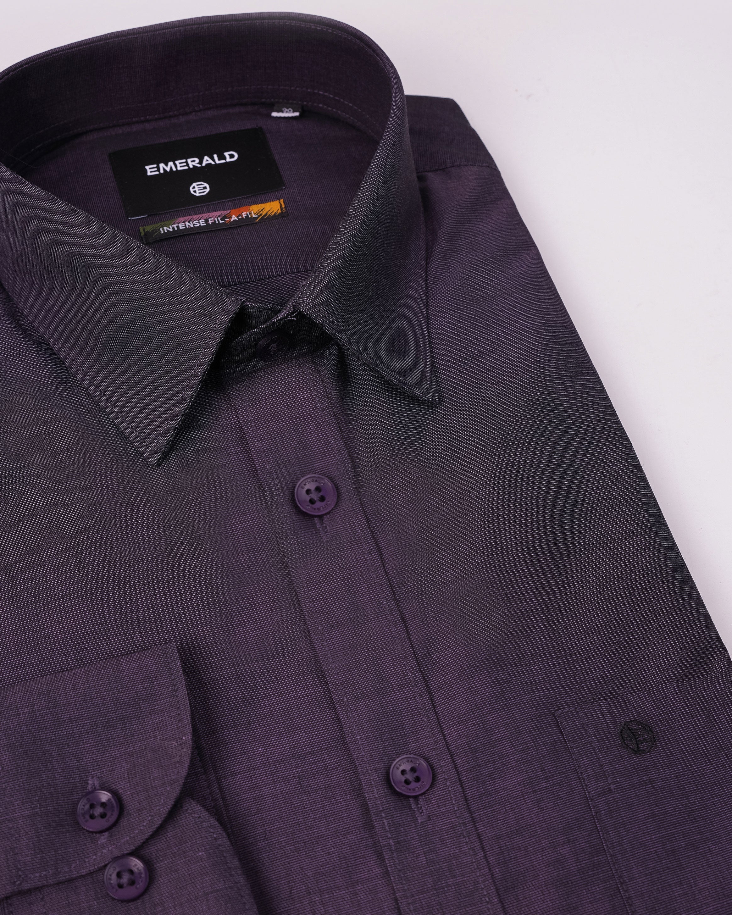 Emerald Formal Fil-A-Fil Slim Fit - Grape Jam
