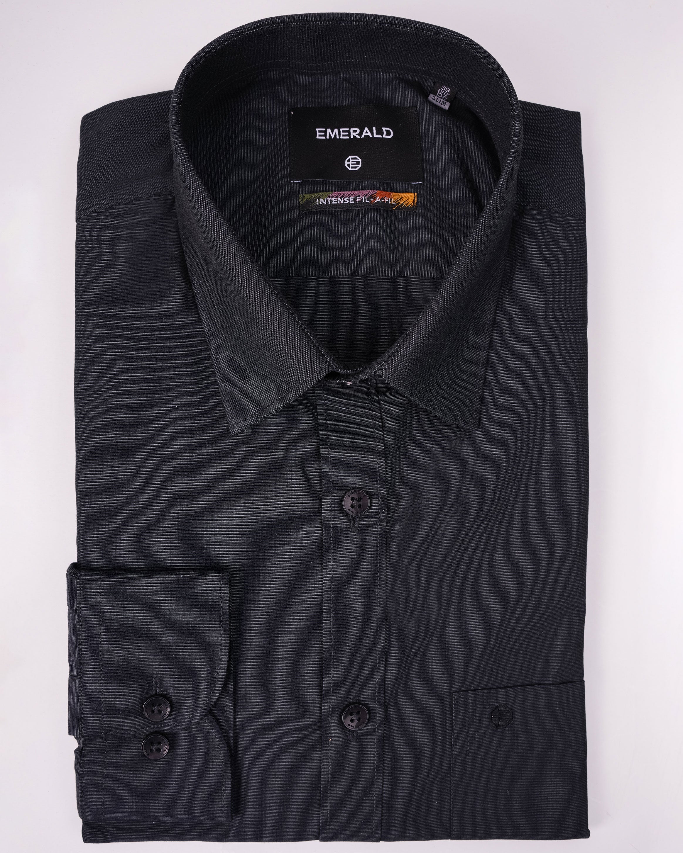 Emerald Formal Fil-A-Fil Slim Fit - Black
