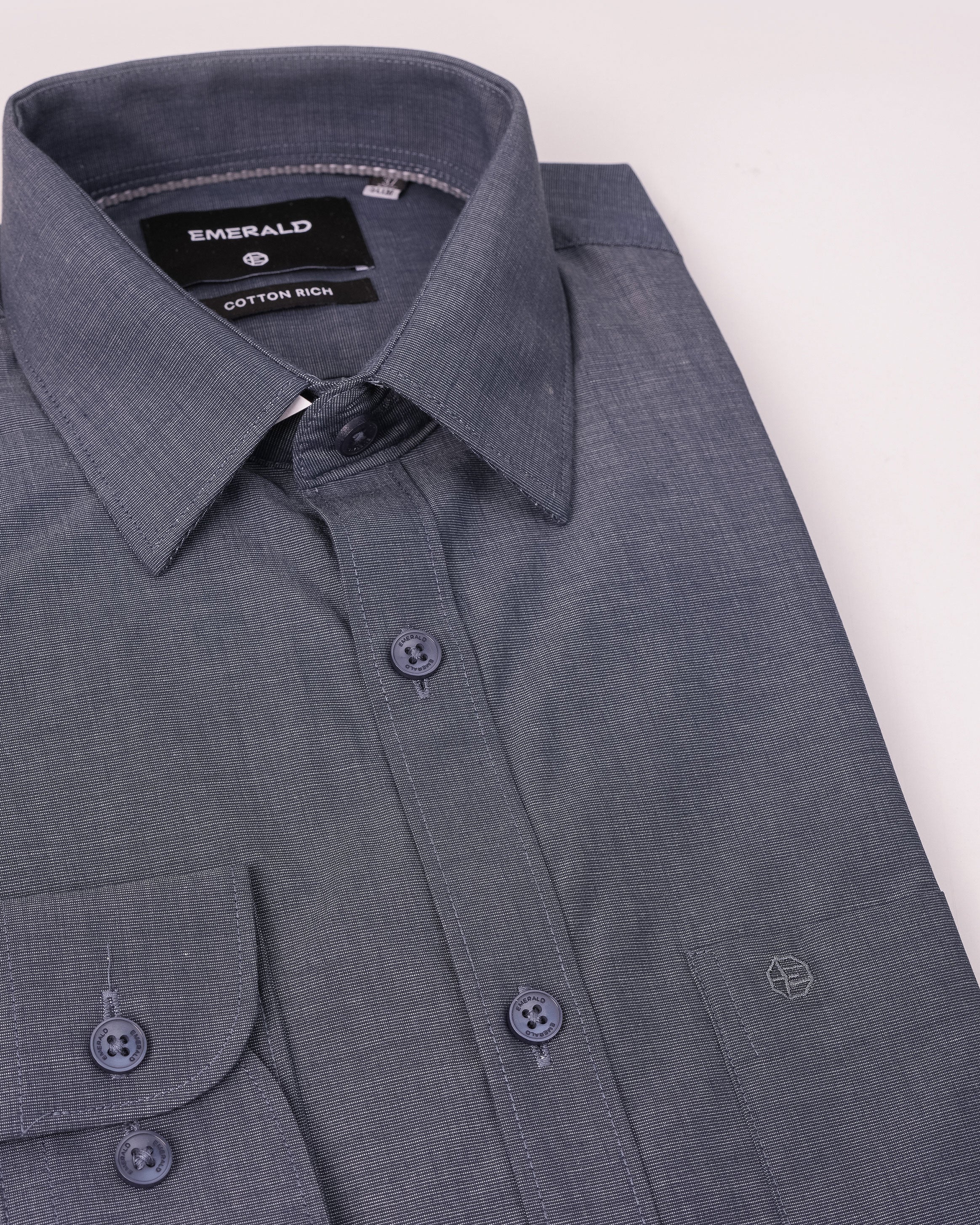 Emerald Corporate Fil-A-Fil Slim Fit - Cloud Burst