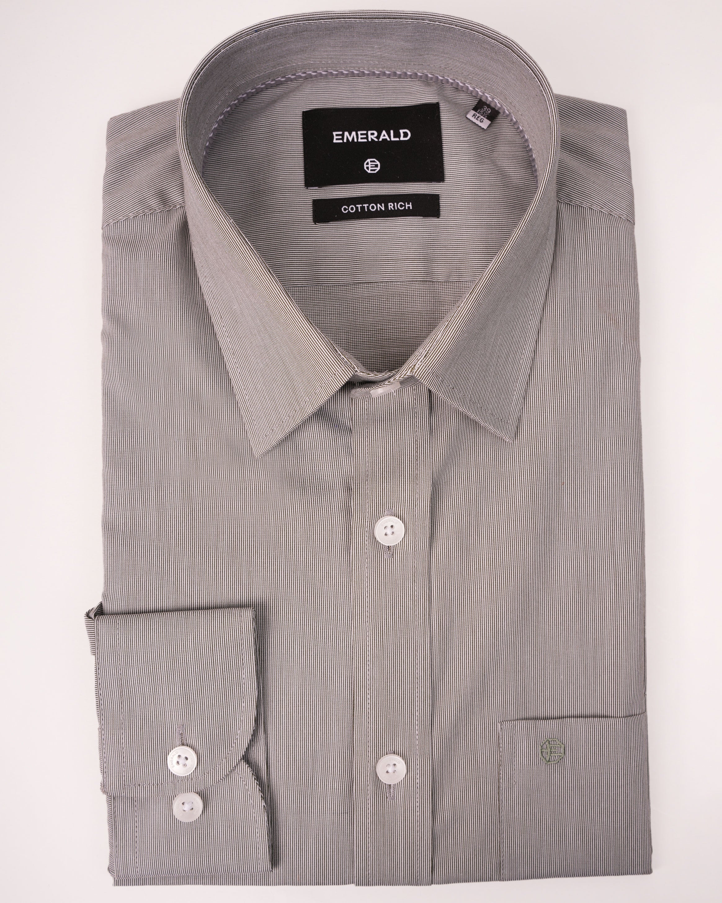 Emerald Corporate Pique Dobby Regular Fit - Midnight