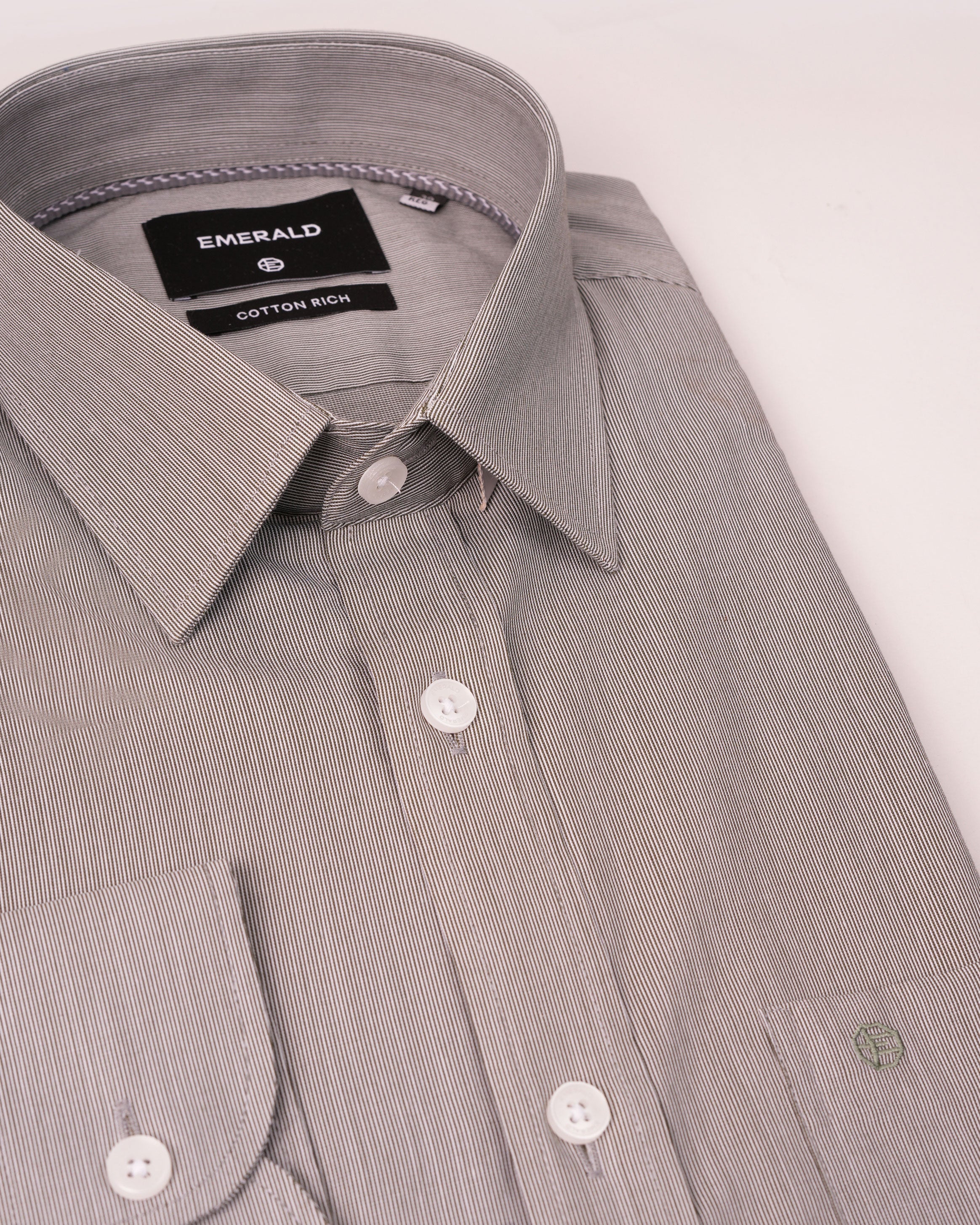 Emerald Corporate Pique Dobby Regular Fit - Midnight
