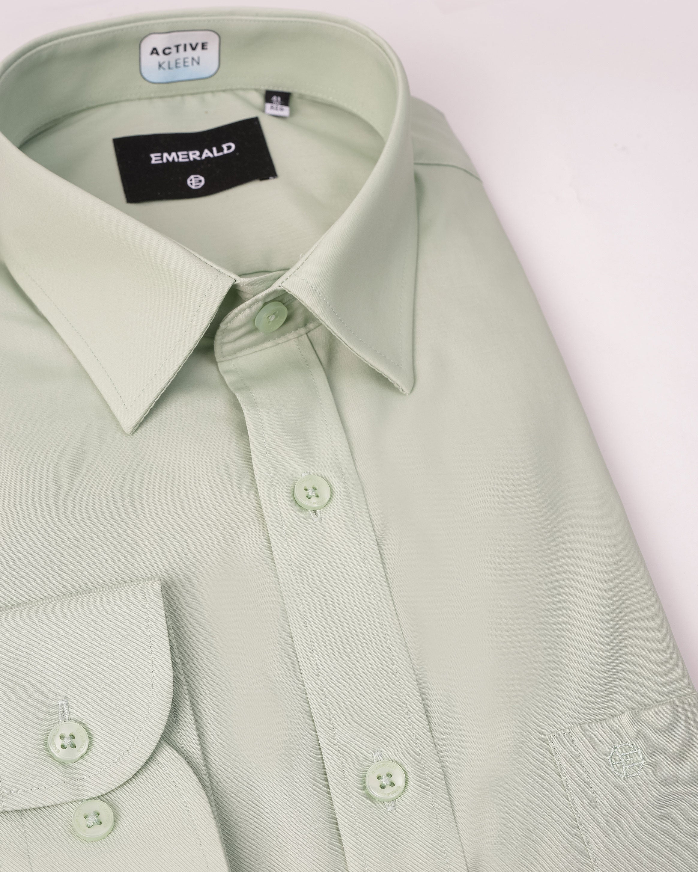 Emerald Corporate Plain Regular Fit - Grayed Jade