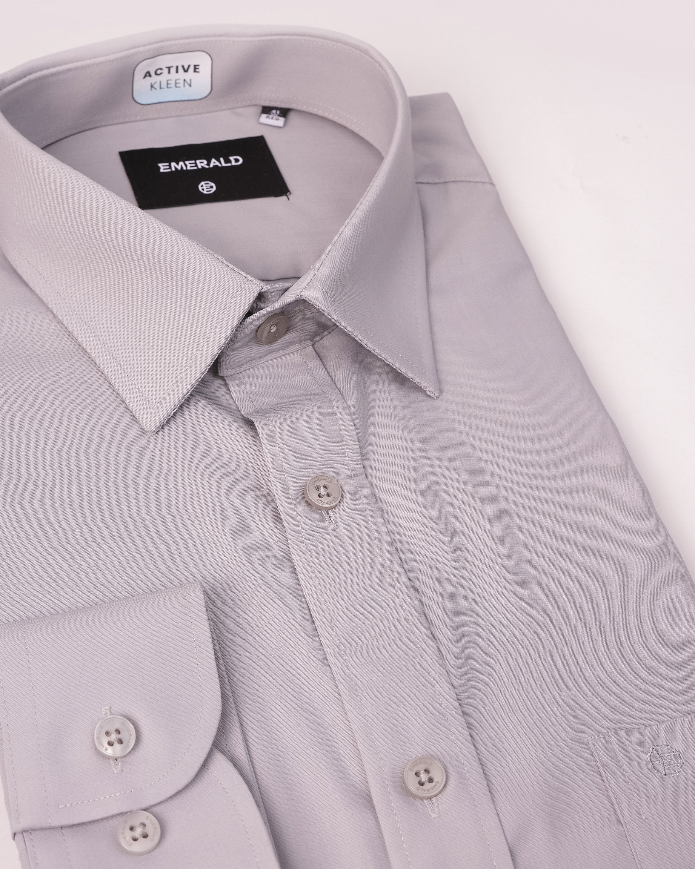 Emerald Corporate Plain Regular Fit - White Swan