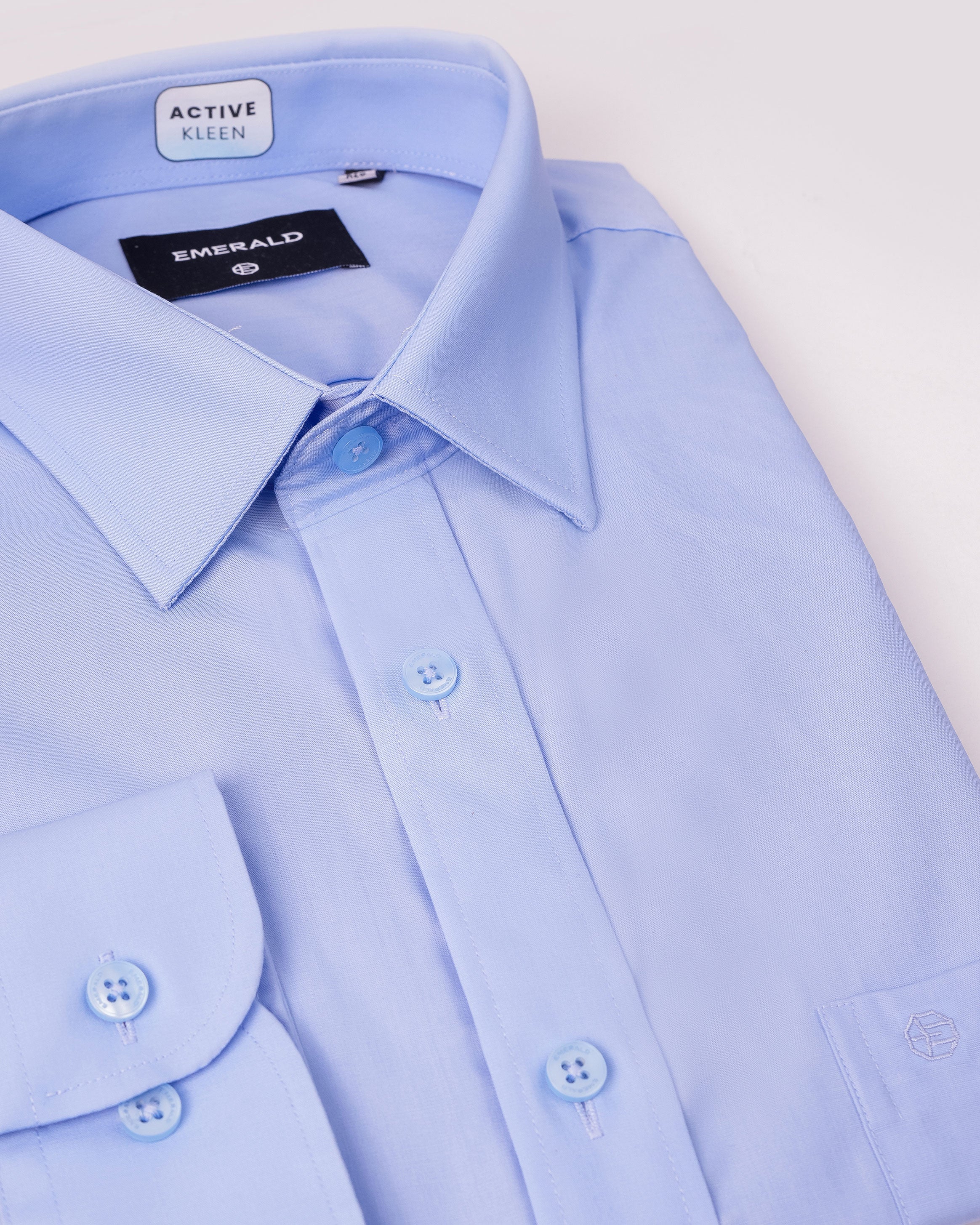 Emerald Corporate Plain Regular Fit - Blue Marina