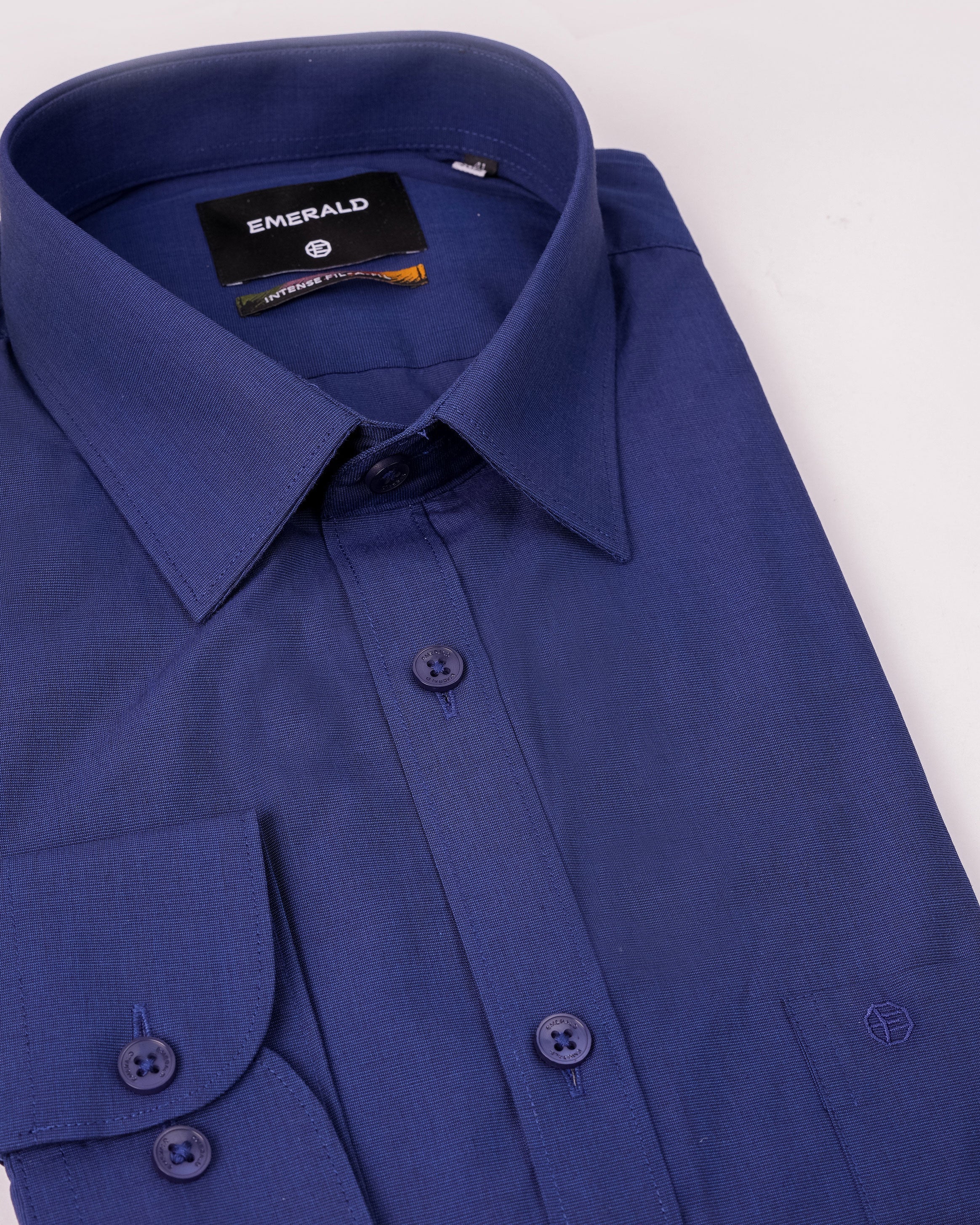 Emerald Formal Fil-A-Fil Slim Fit - Orion Blue