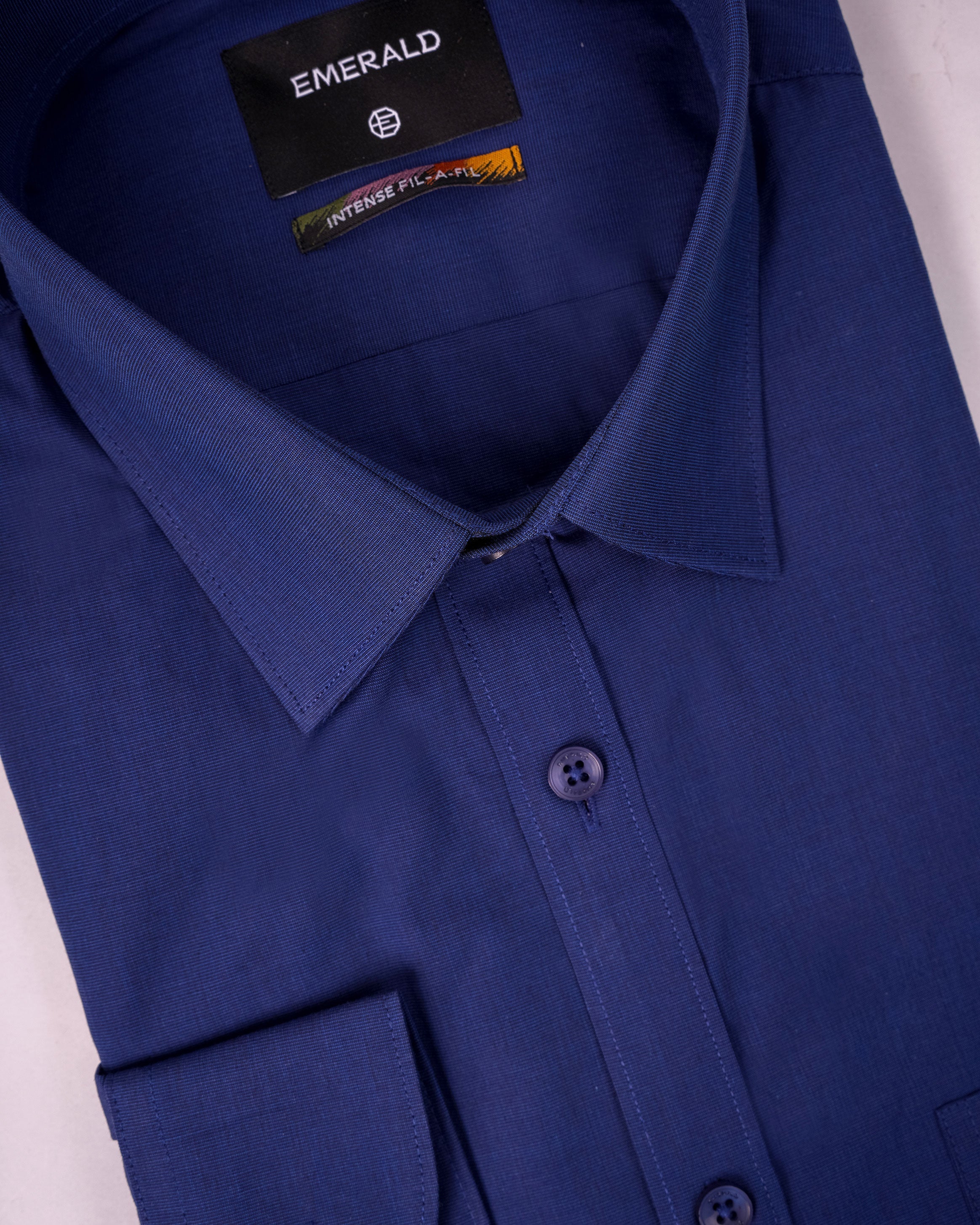 Emerald Formal Fil-A-Fil Slim Fit - Orion Blue