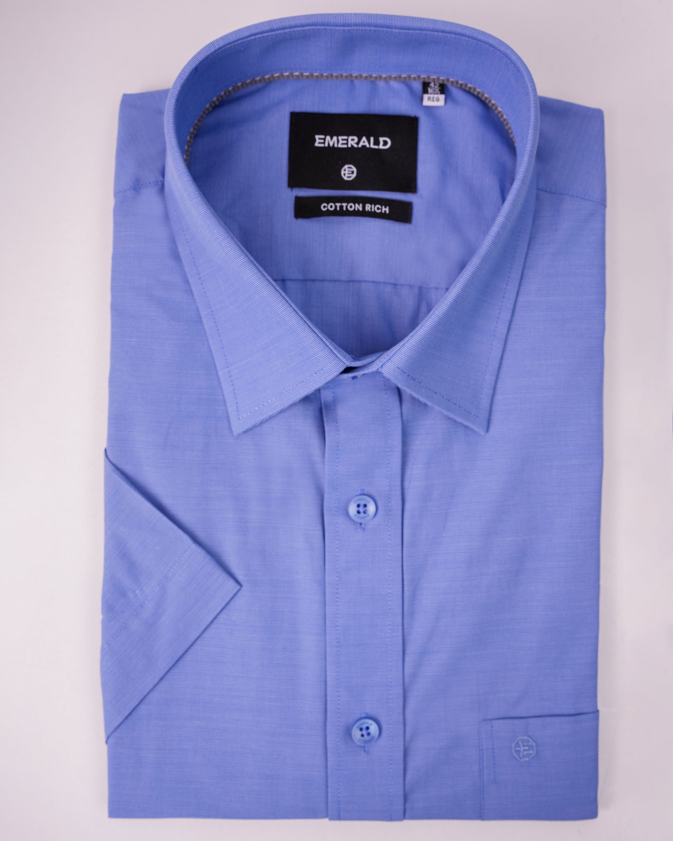Emerald Corporate Fil-A-Fil Regular Fit - Baby Blue