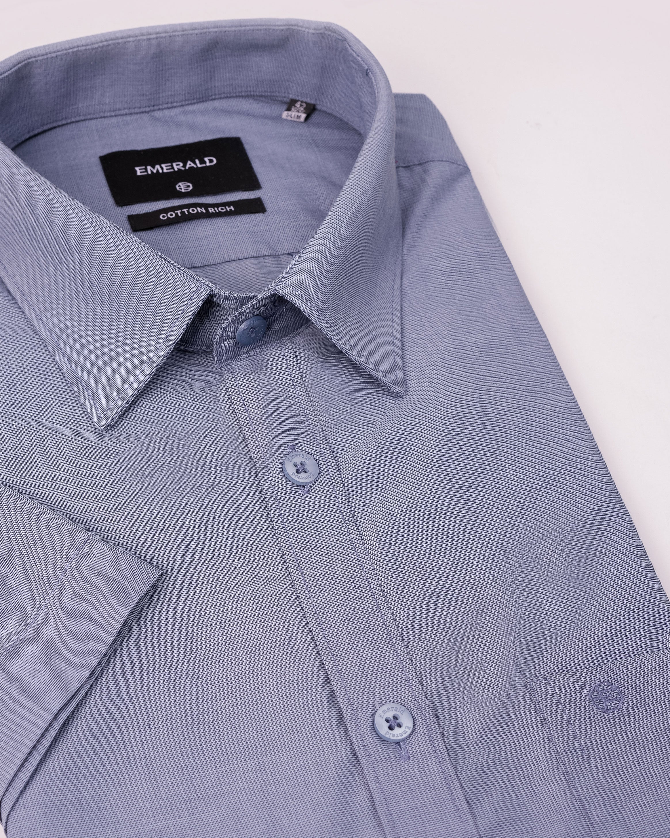 Emerald Formal Fil-A-Fil Slim Fit - Blue Depths