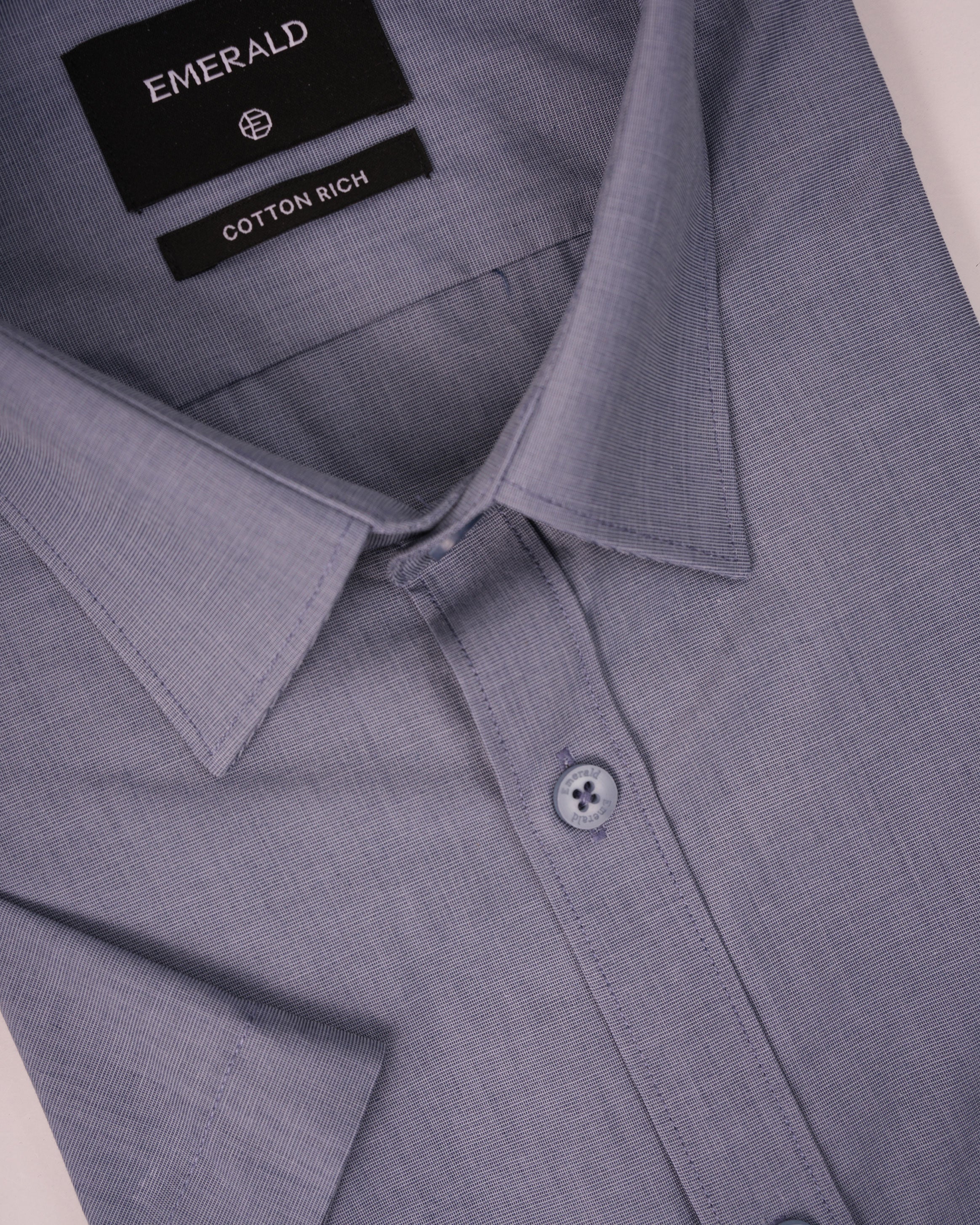 Emerald Formal Fil-A-Fil Slim Fit - Blue Depths