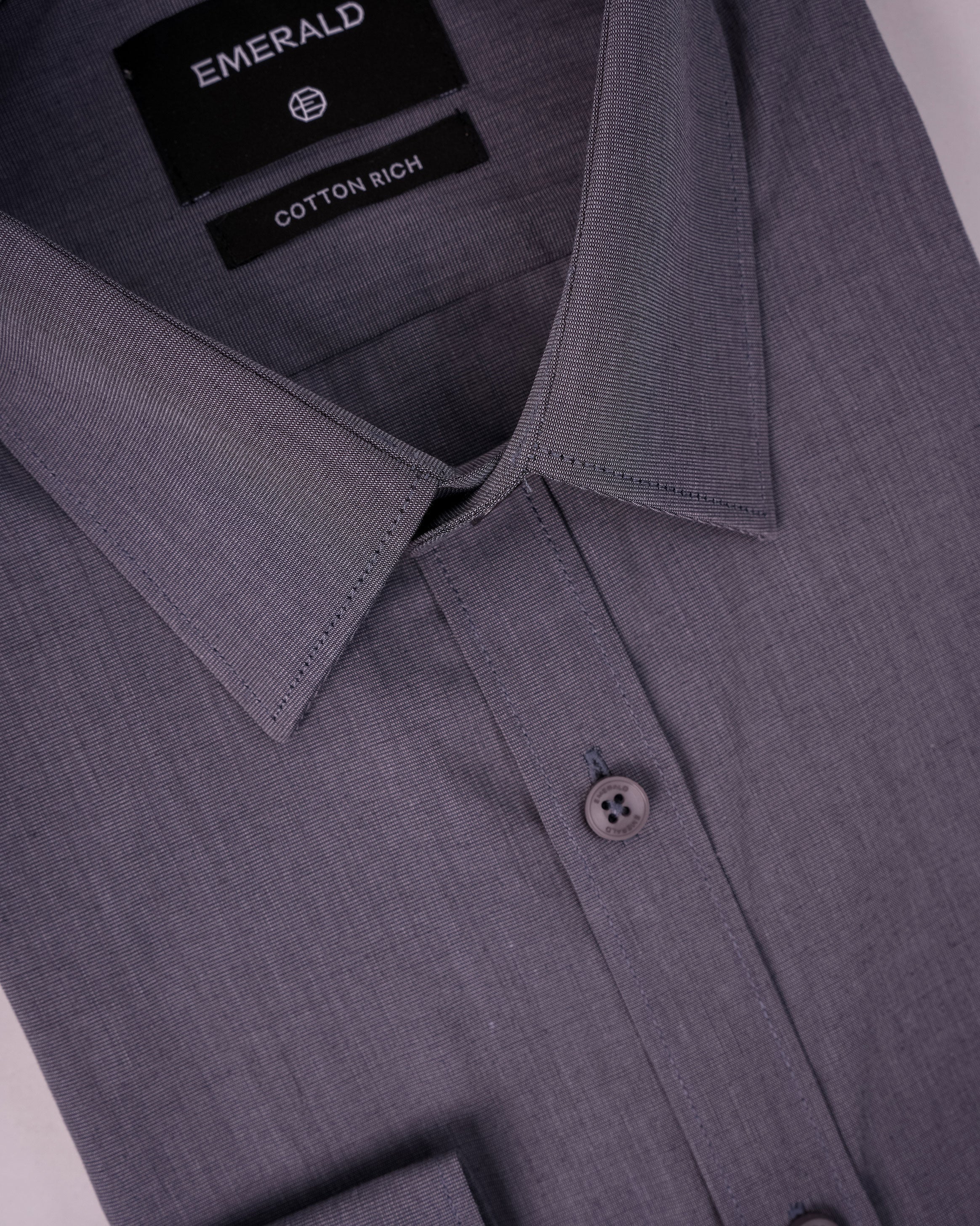 Emerald Corporate Fil-A-Fil Slim Fit - Ash