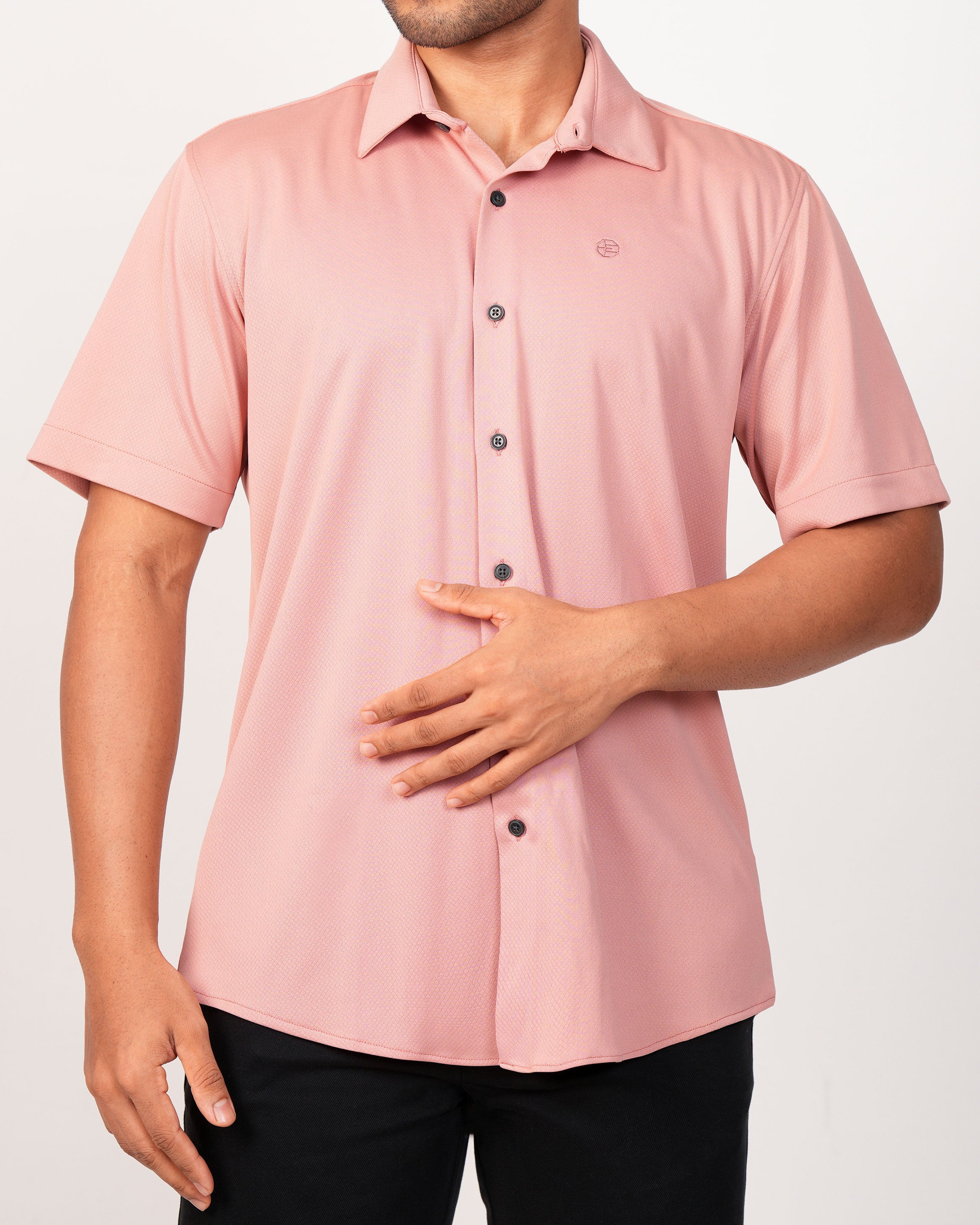 Emerald Casual Jacquard Regular Fit-Saudstone