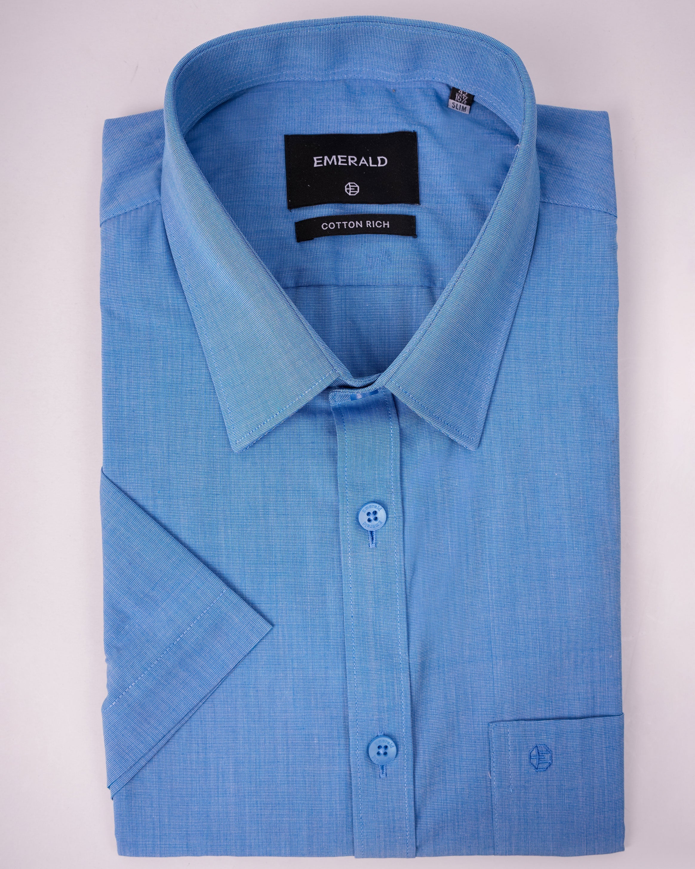 Emerald Formal Fil-A-Fil Slim Fit - Princess Blue