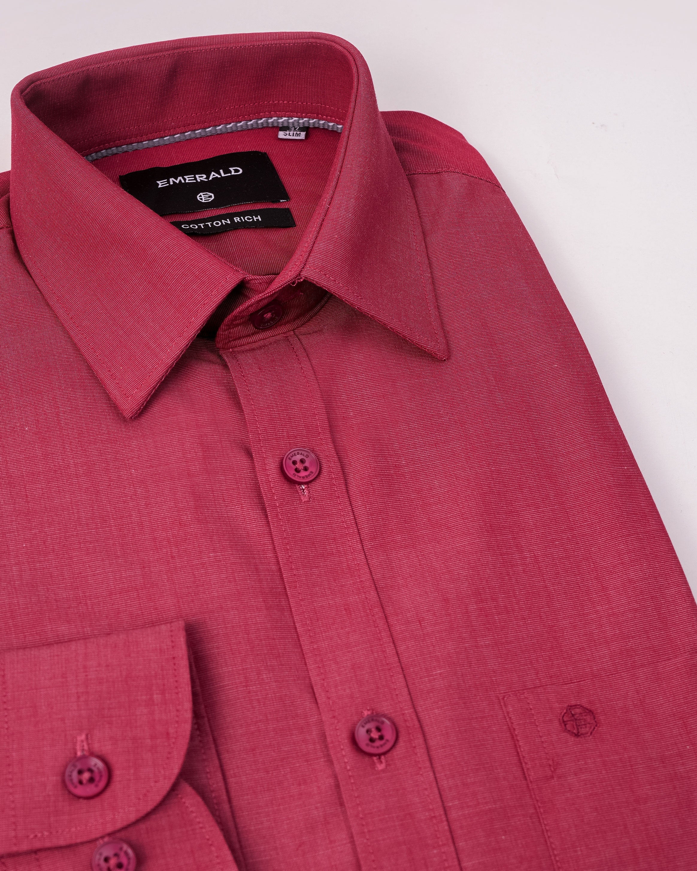 Emerald Corporate Fil-A-Fil Slim Fit - Biking Red