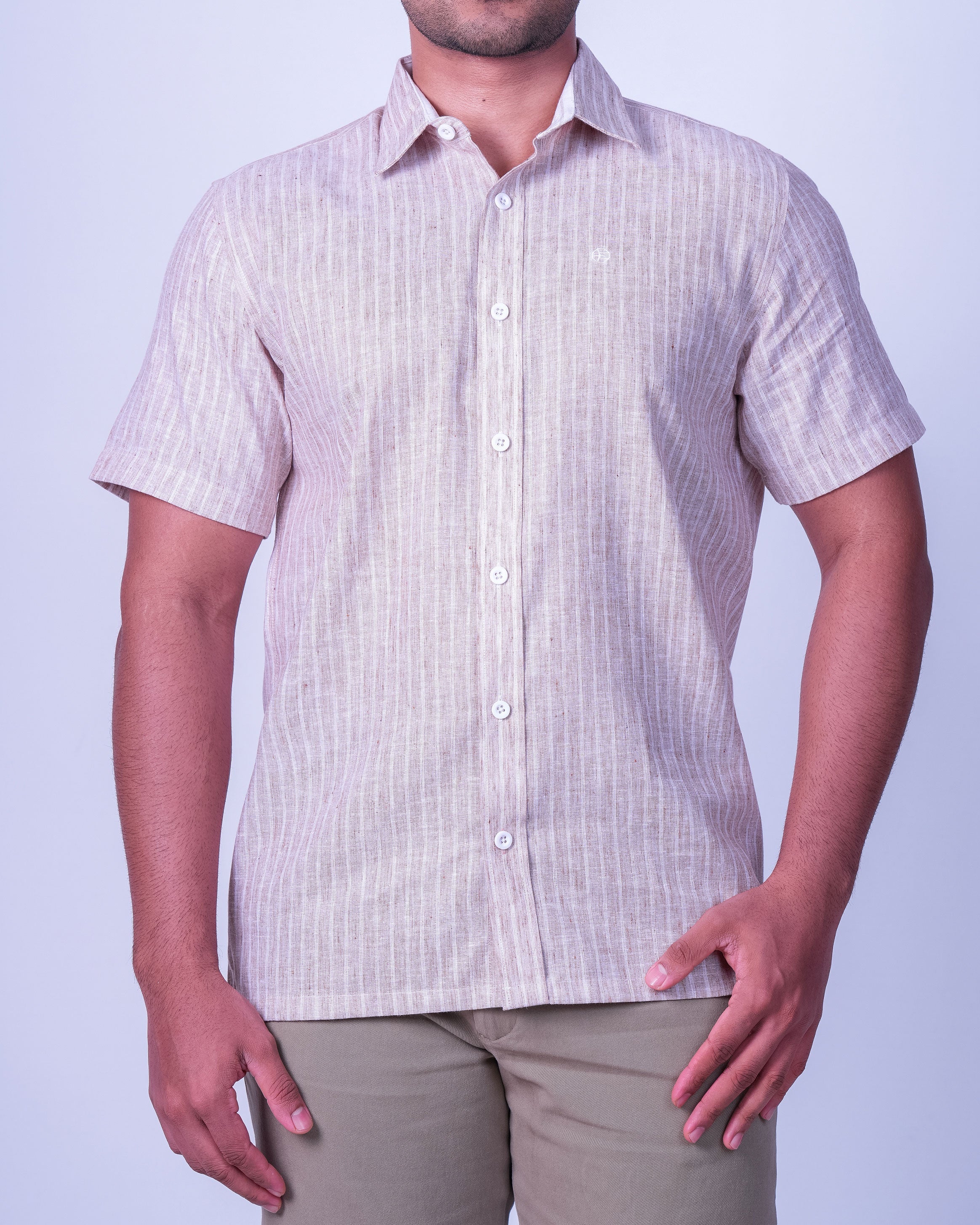 Emerald Casual Linen Looks Regular Fit - Rugby Tan