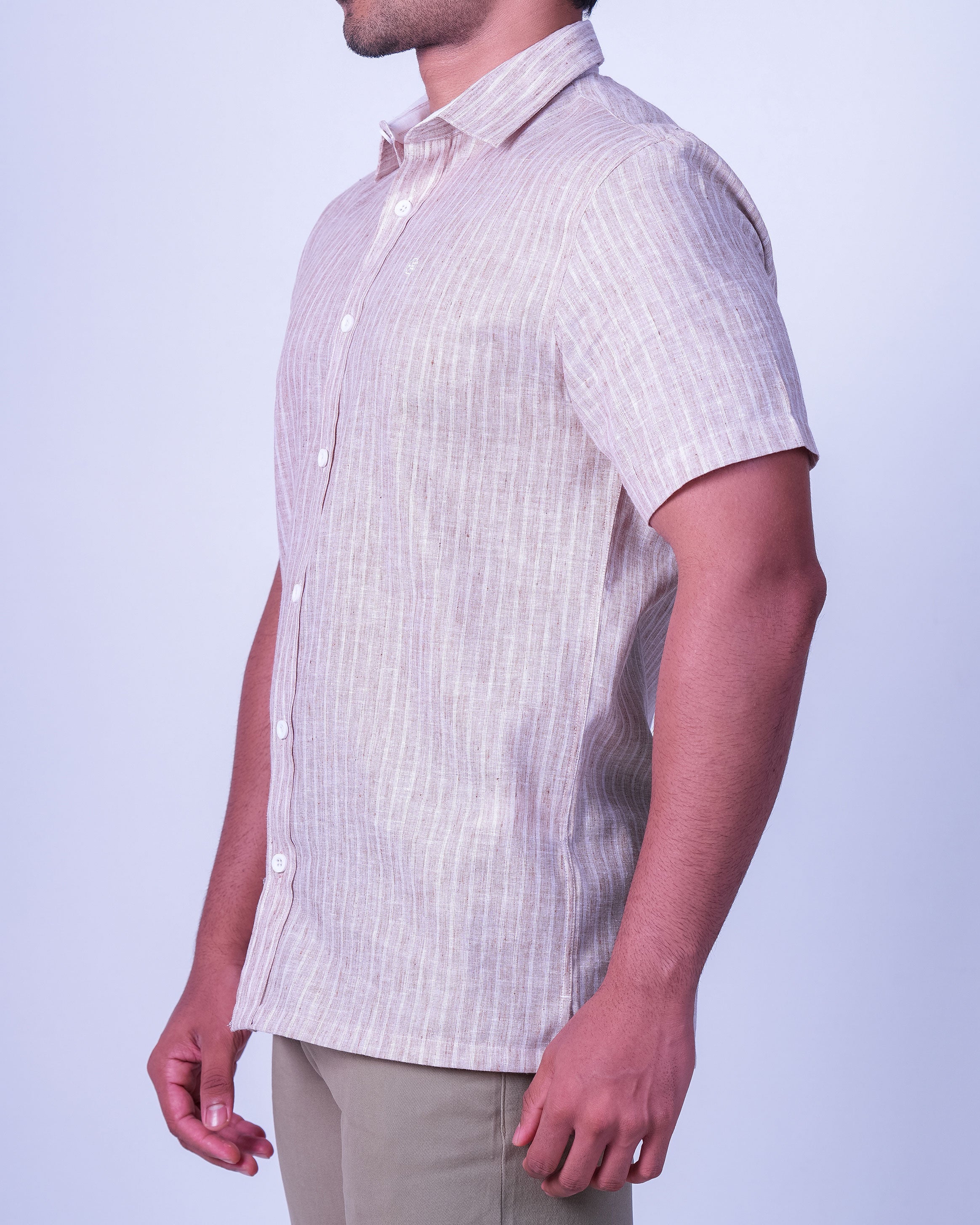 Emerald Casual Linen Looks Regular Fit - Rugby Tan