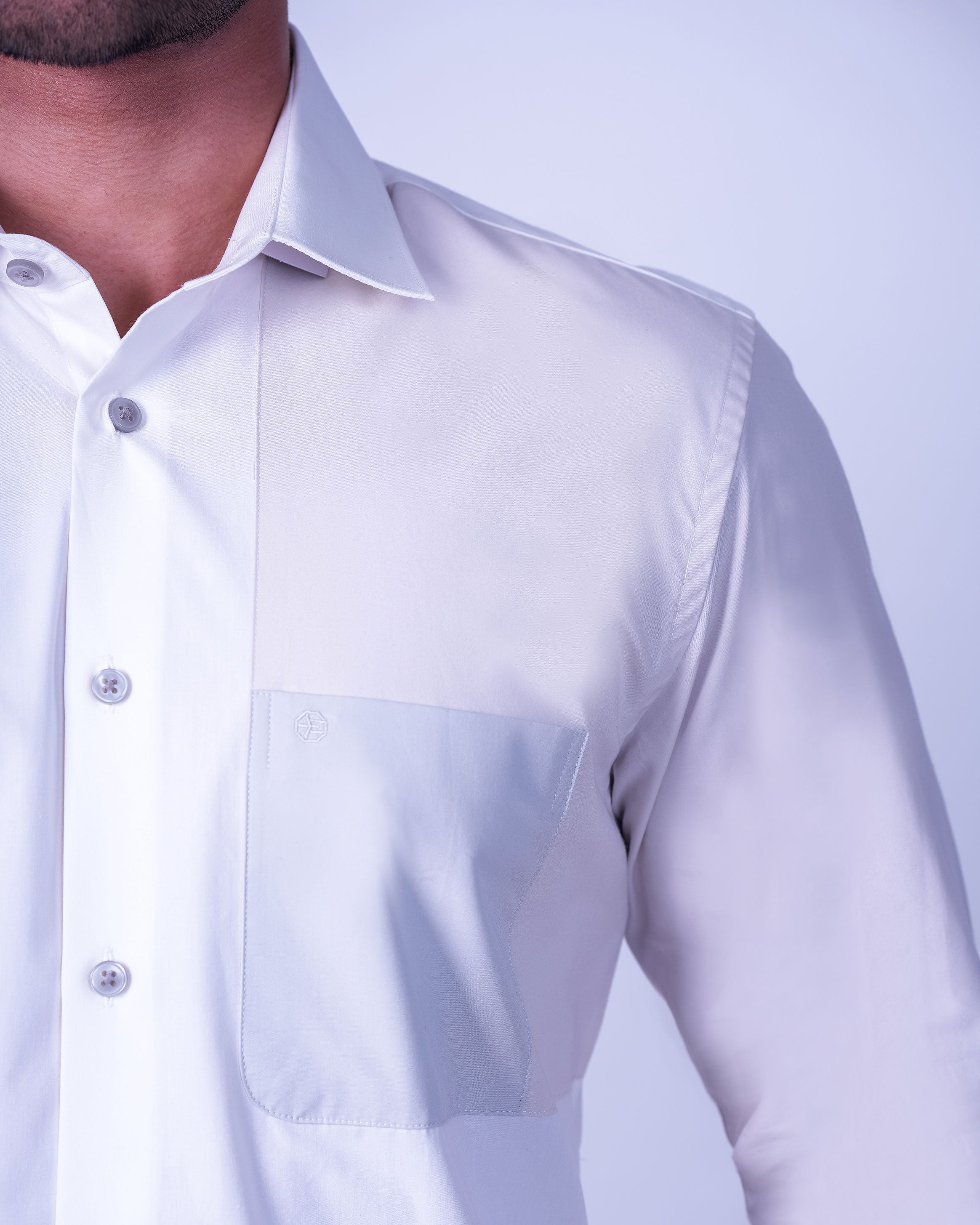Emerald Casual Plain Regular Fit - Marshmallow