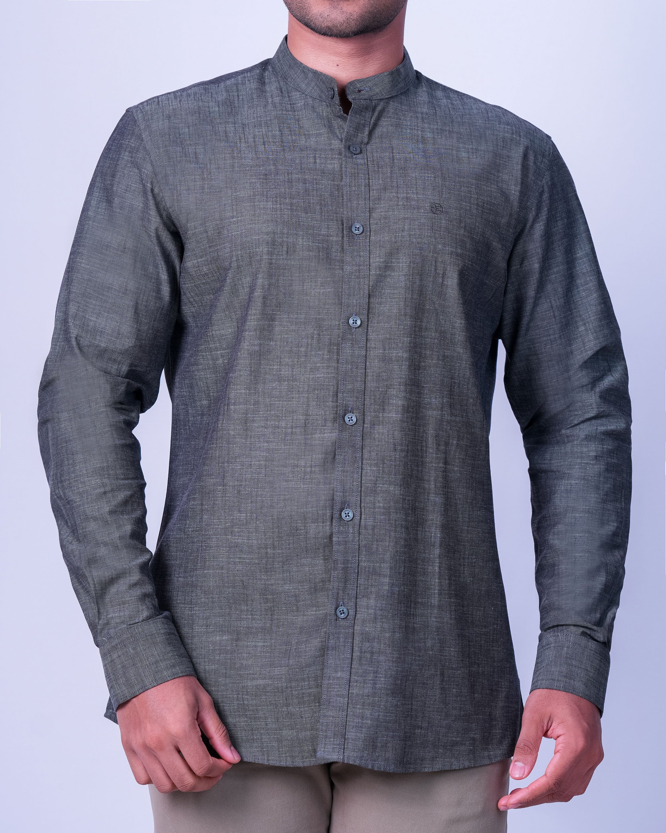 Emerald Casual Plain Slim Fit - Green Gables