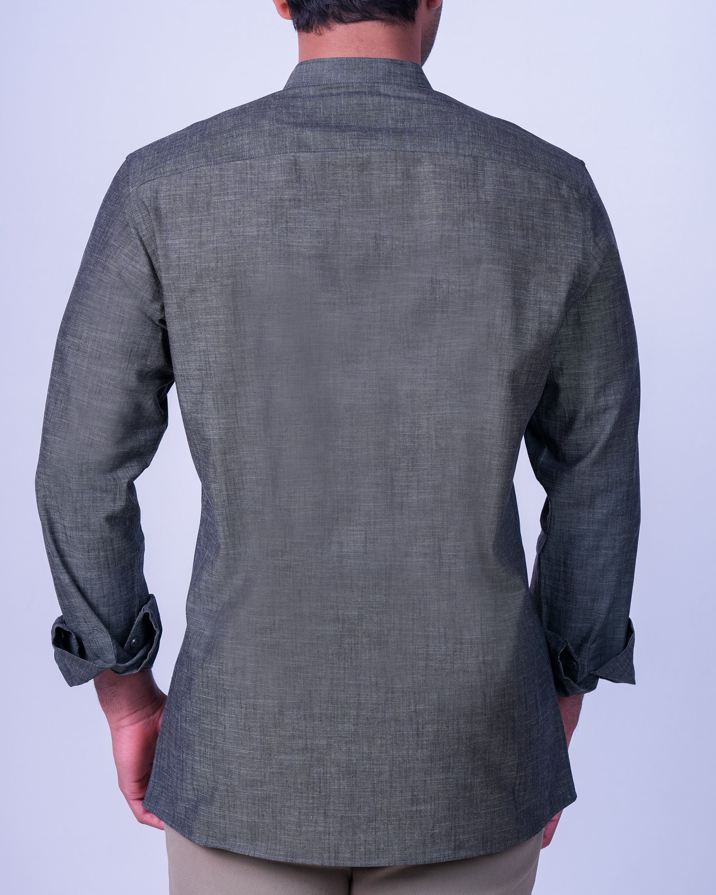 Emerald Casual Plain Slim Fit - Green Gables