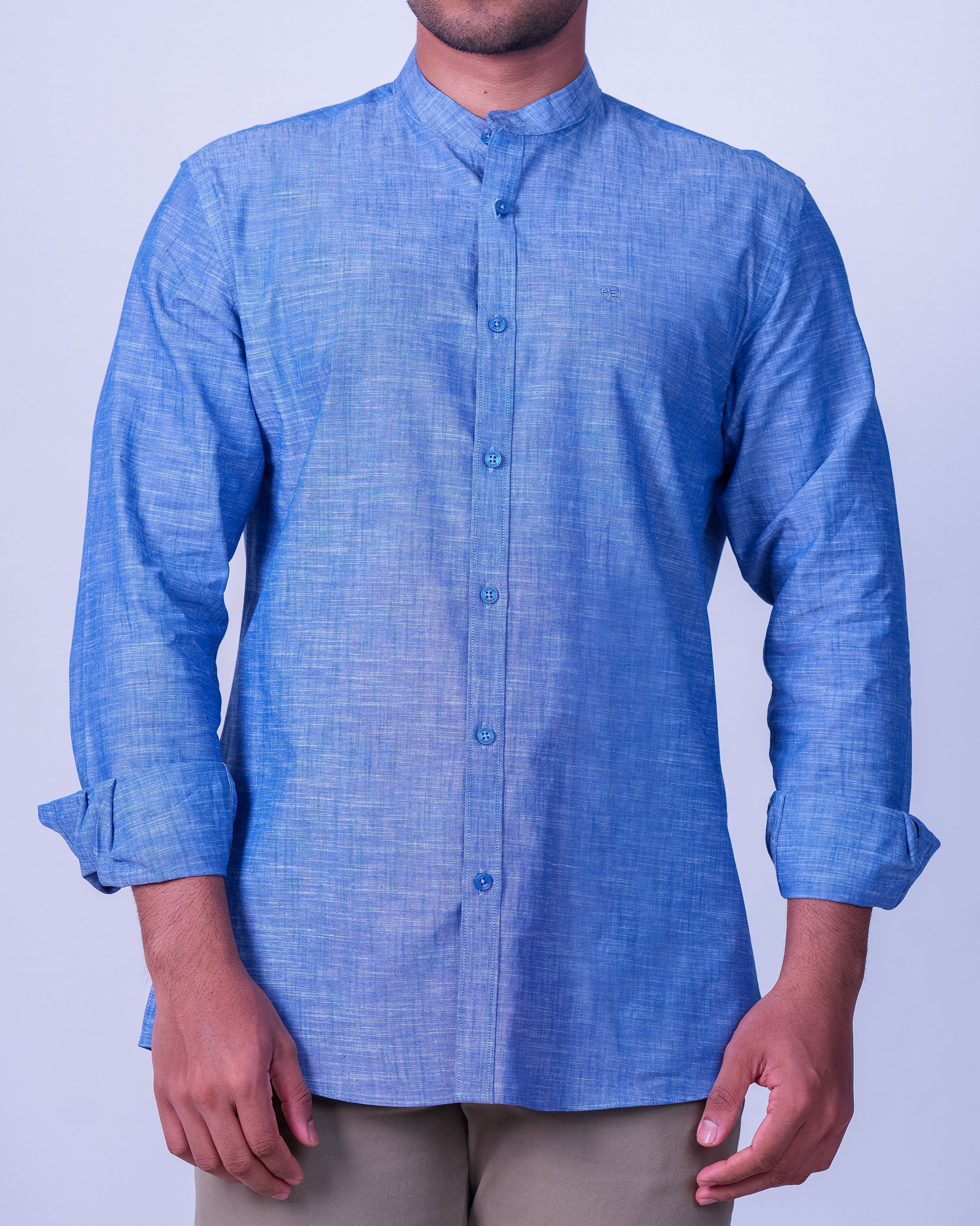 Emerald Casual Plain Slim Fit - Dream Blue