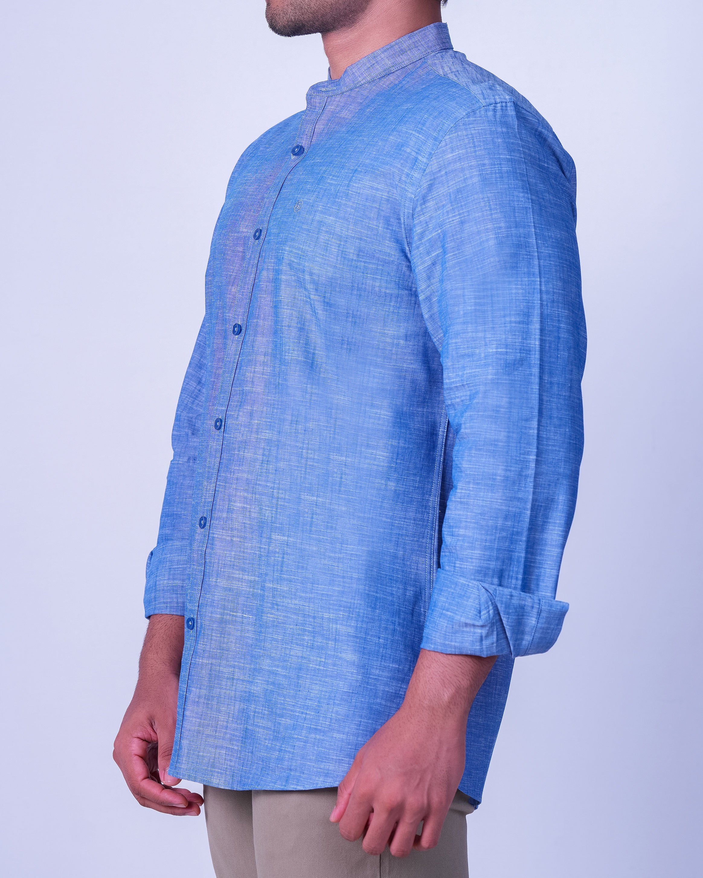 Emerald Casual Plain Slim Fit - Dream Blue