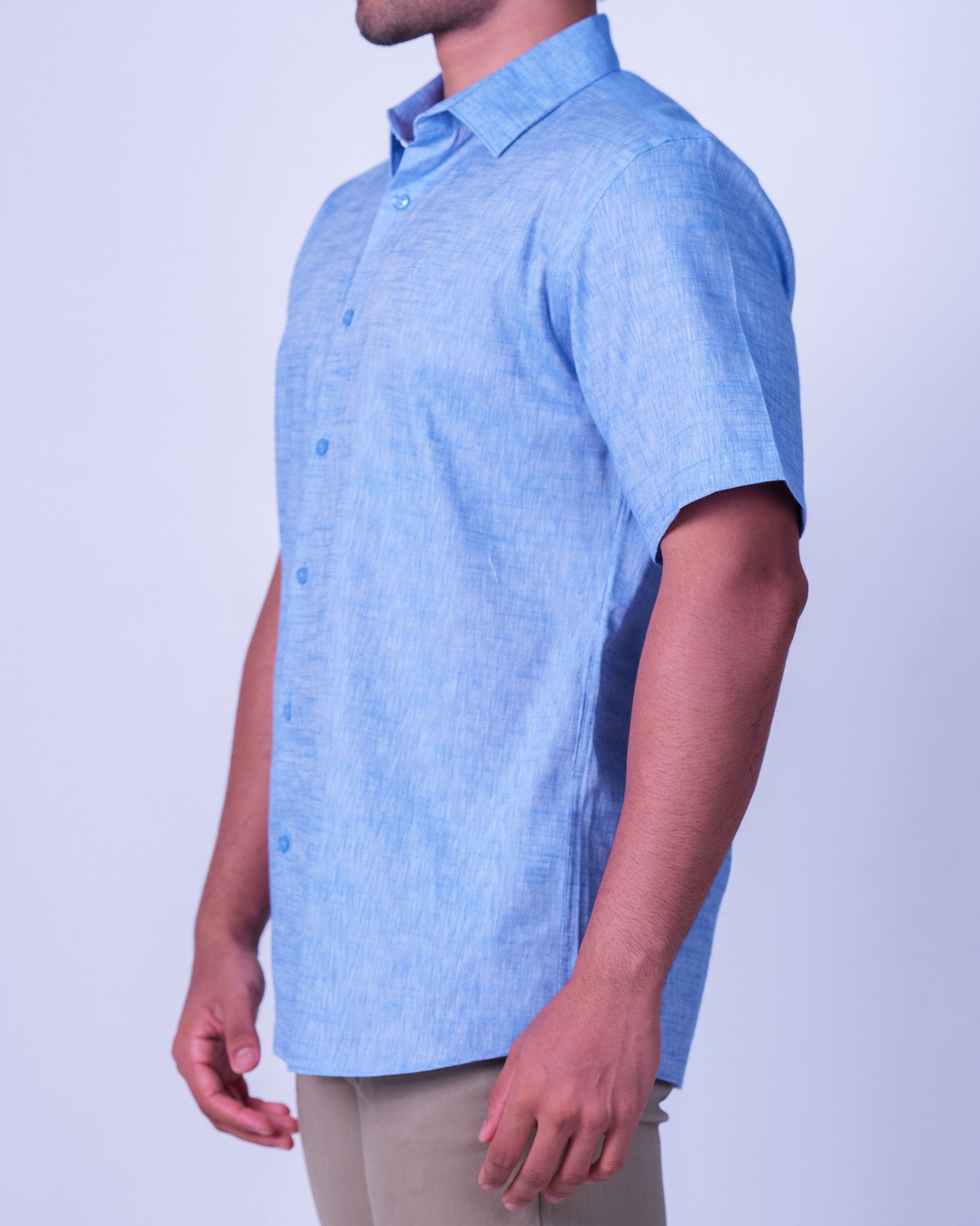 Emerald Casual Linen Looks Slim Fit - Powder