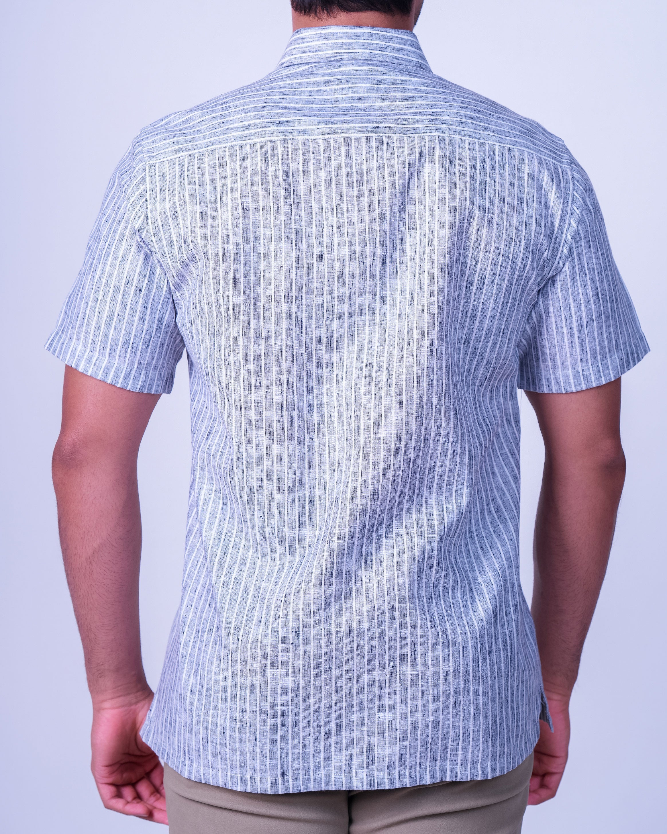 Emerald Casual Linen Looks Regular Fit - Castor Gray