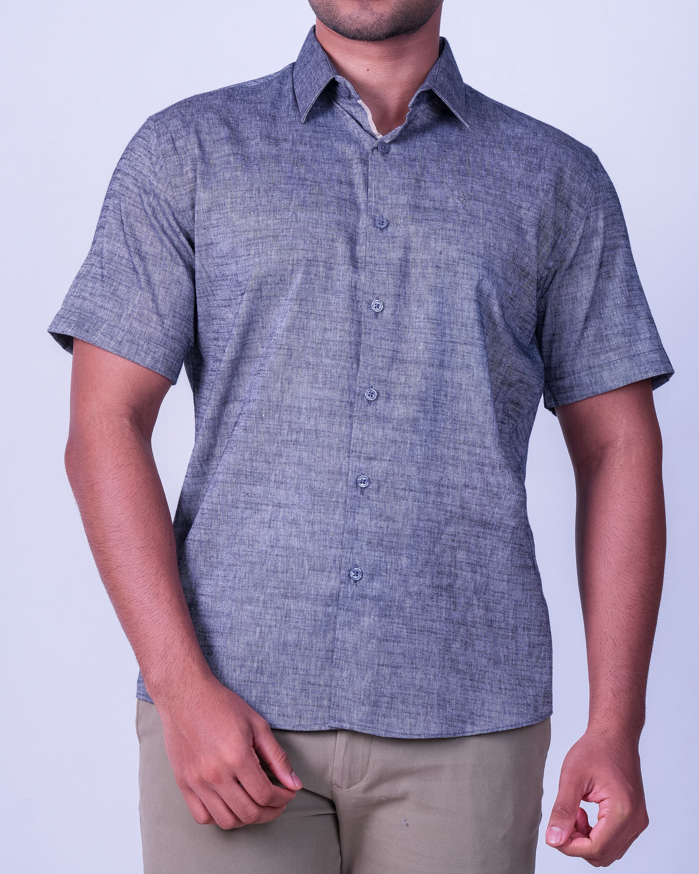 Emerald Casual Linen Looks Regular Fit - Black