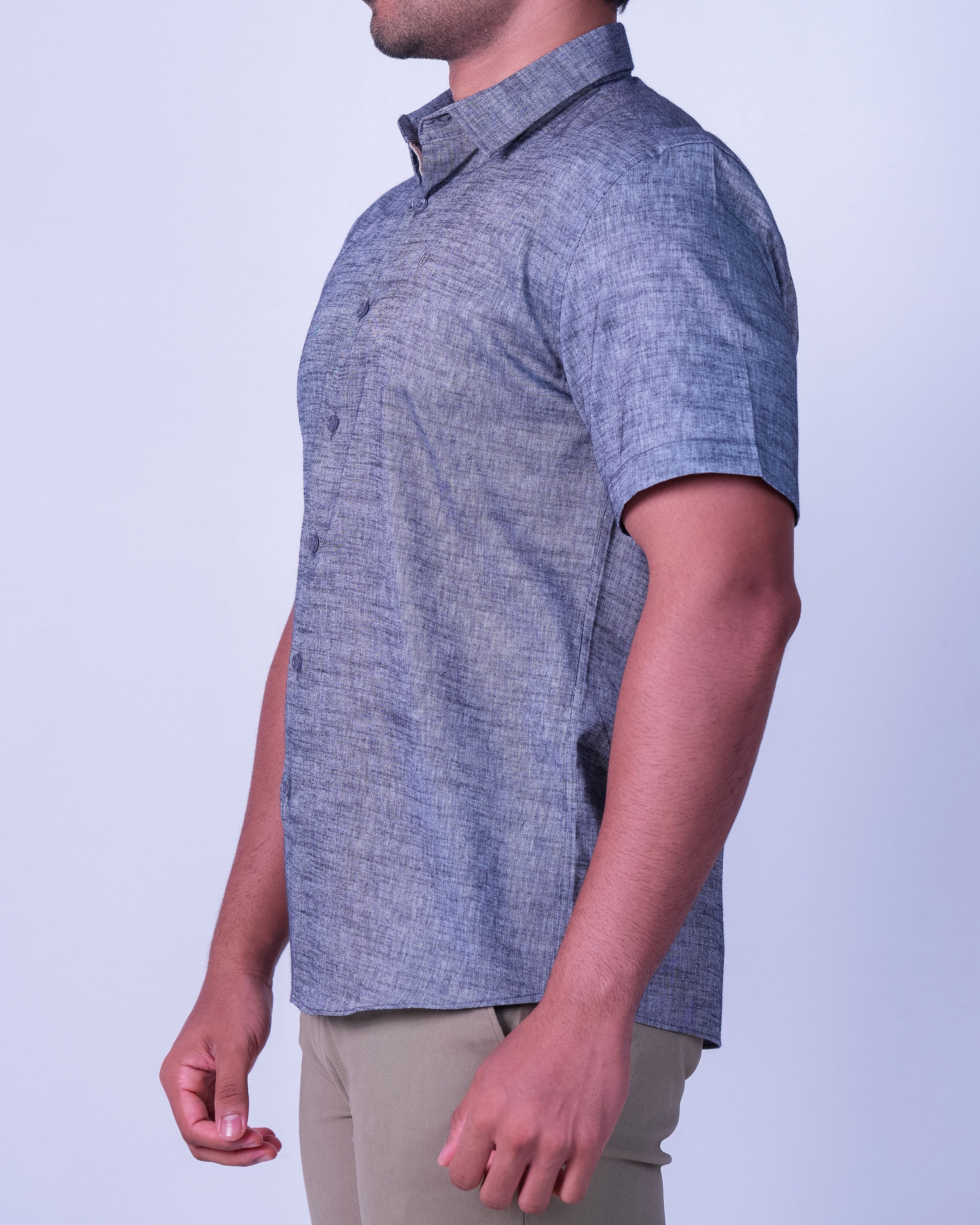 Emerald Casual Linen Looks Regular Fit - Black