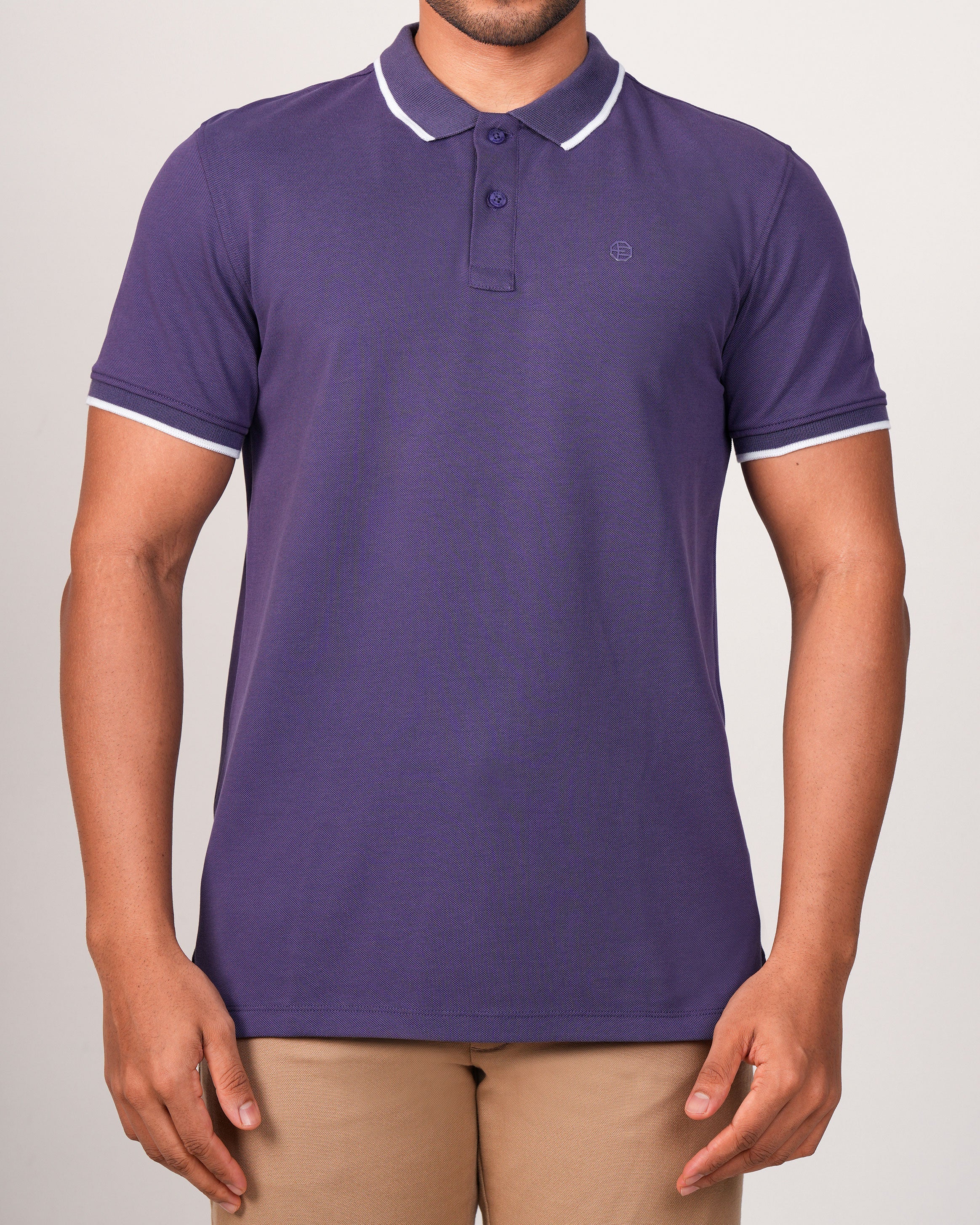 Emerald Polo Pique Solid Slim Fit-Astral Aura