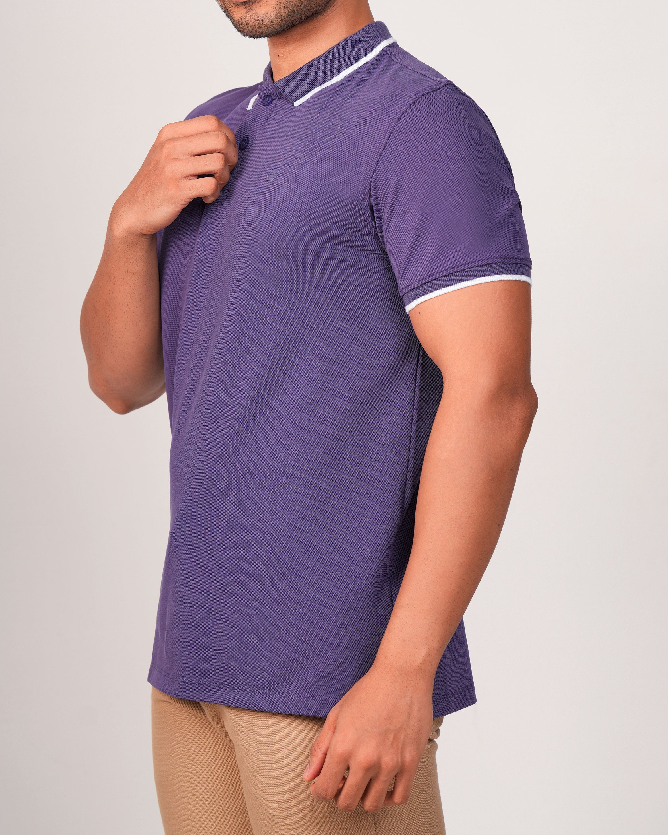 Emerald Polo Pique Solid Slim Fit-Astral Aura