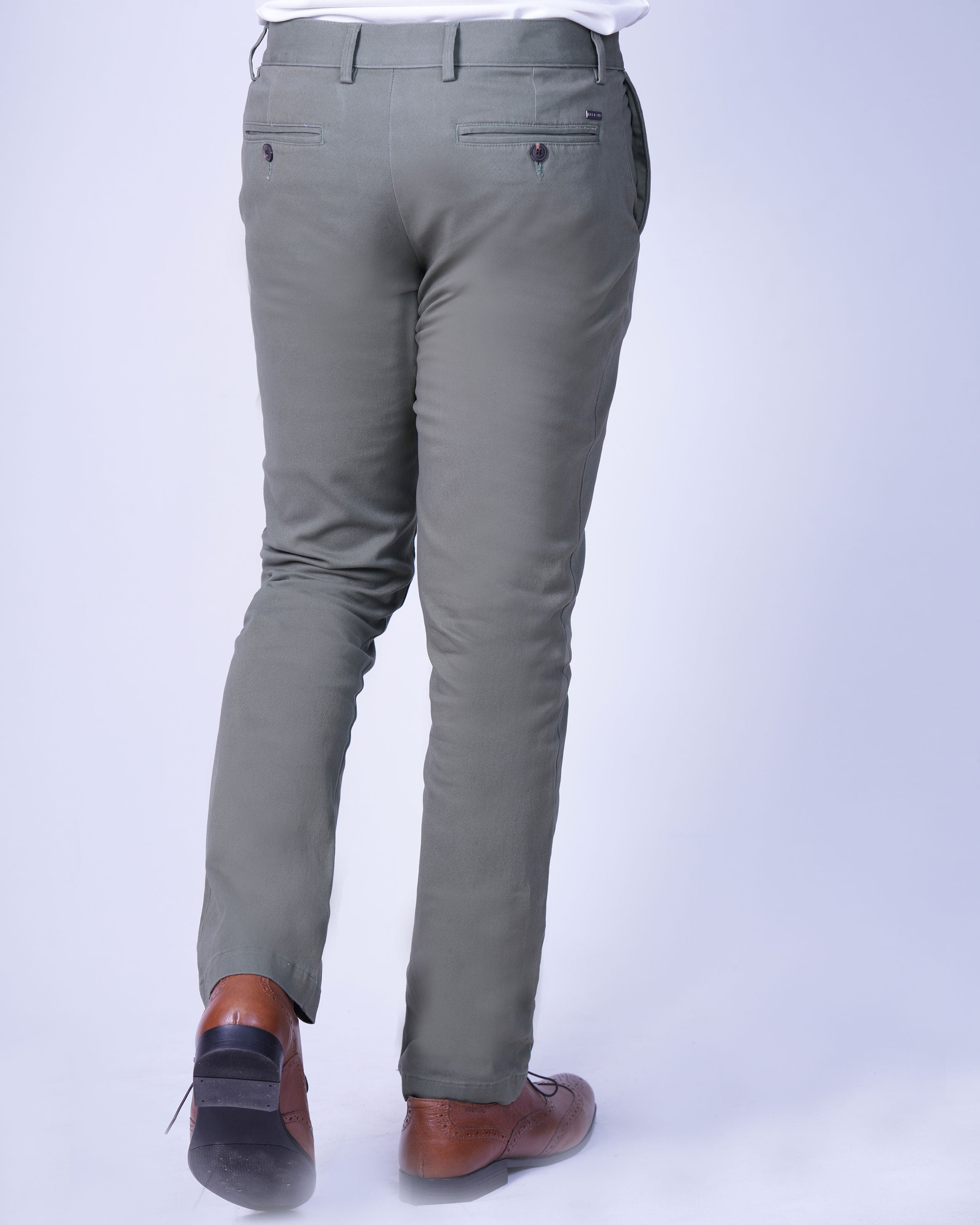 Emerald Chino Z - Elm Green