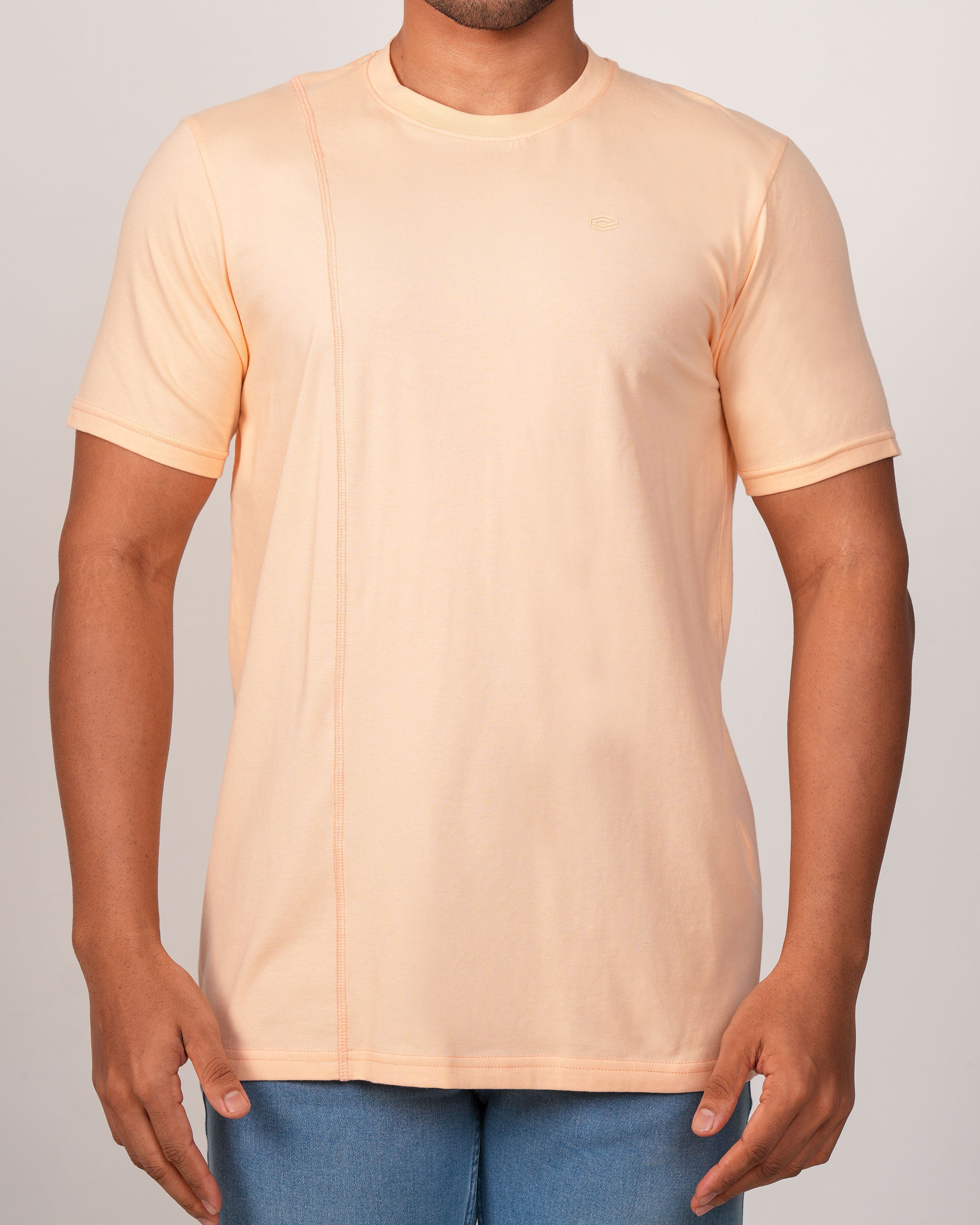 Emerald Crew Neck Slim Fit-Orange Creampuff