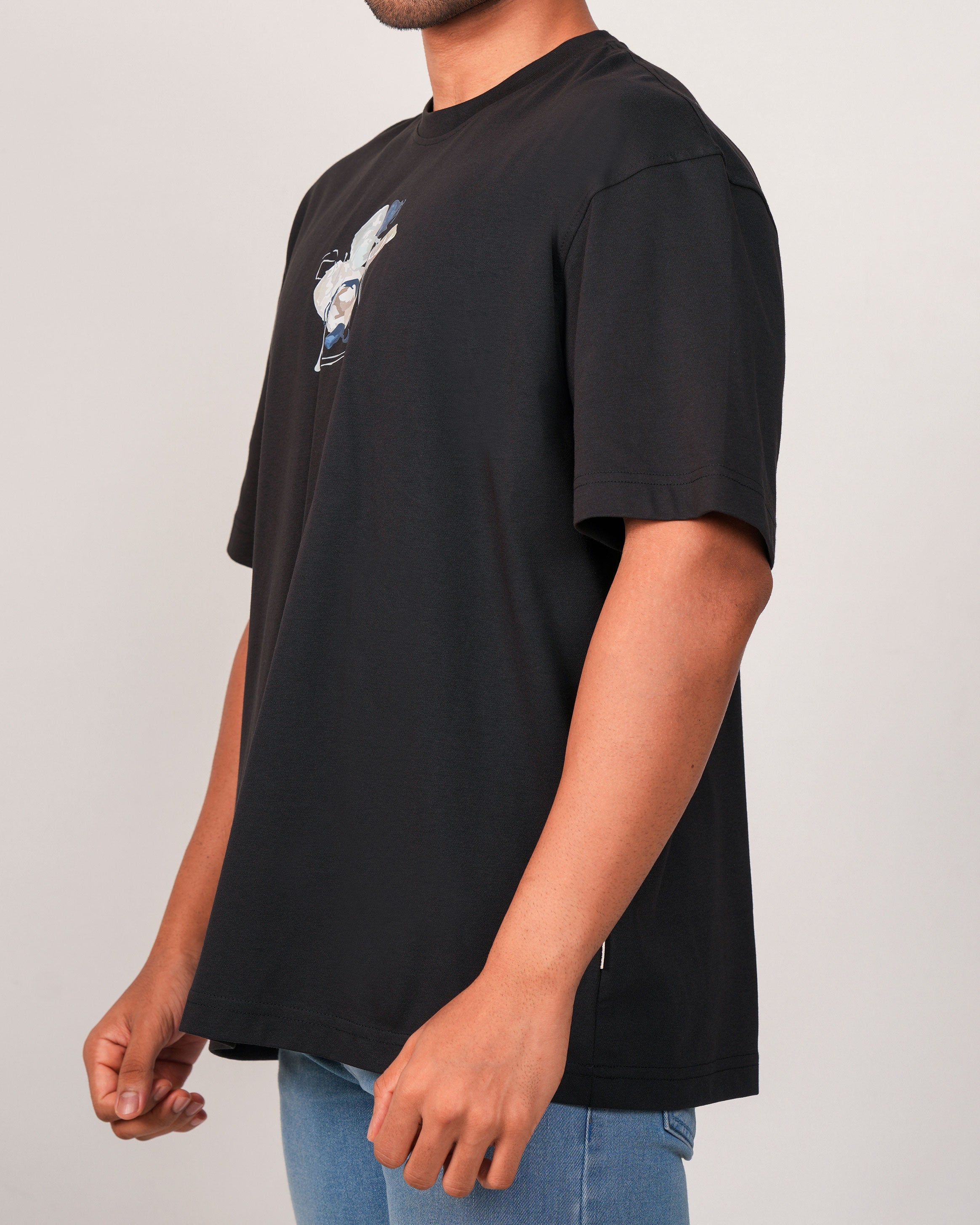 Emerald Oversized Crew Neck Tee-Licorice
