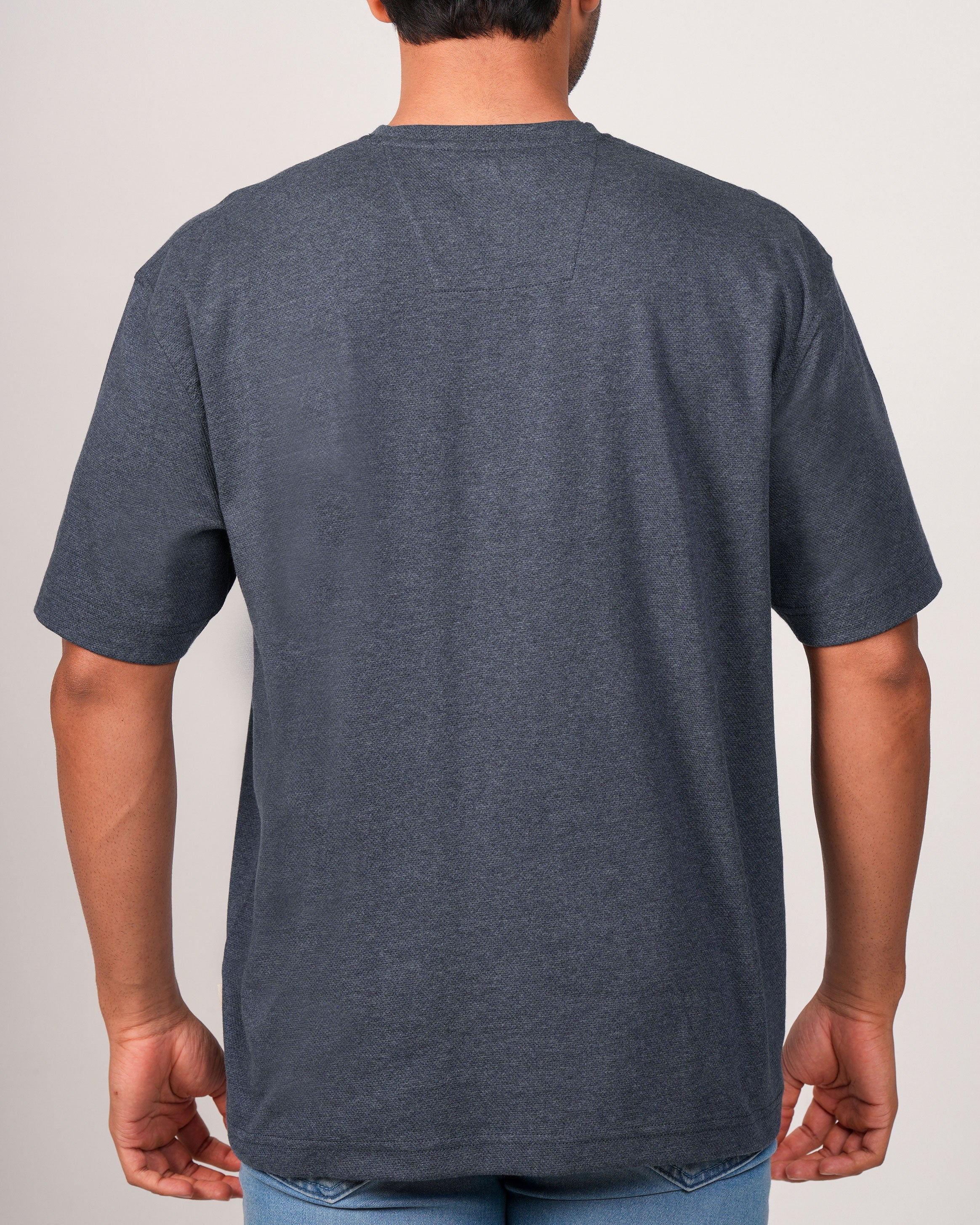 Emerald Oversized Crew Neck Tee-Ashley Blue
