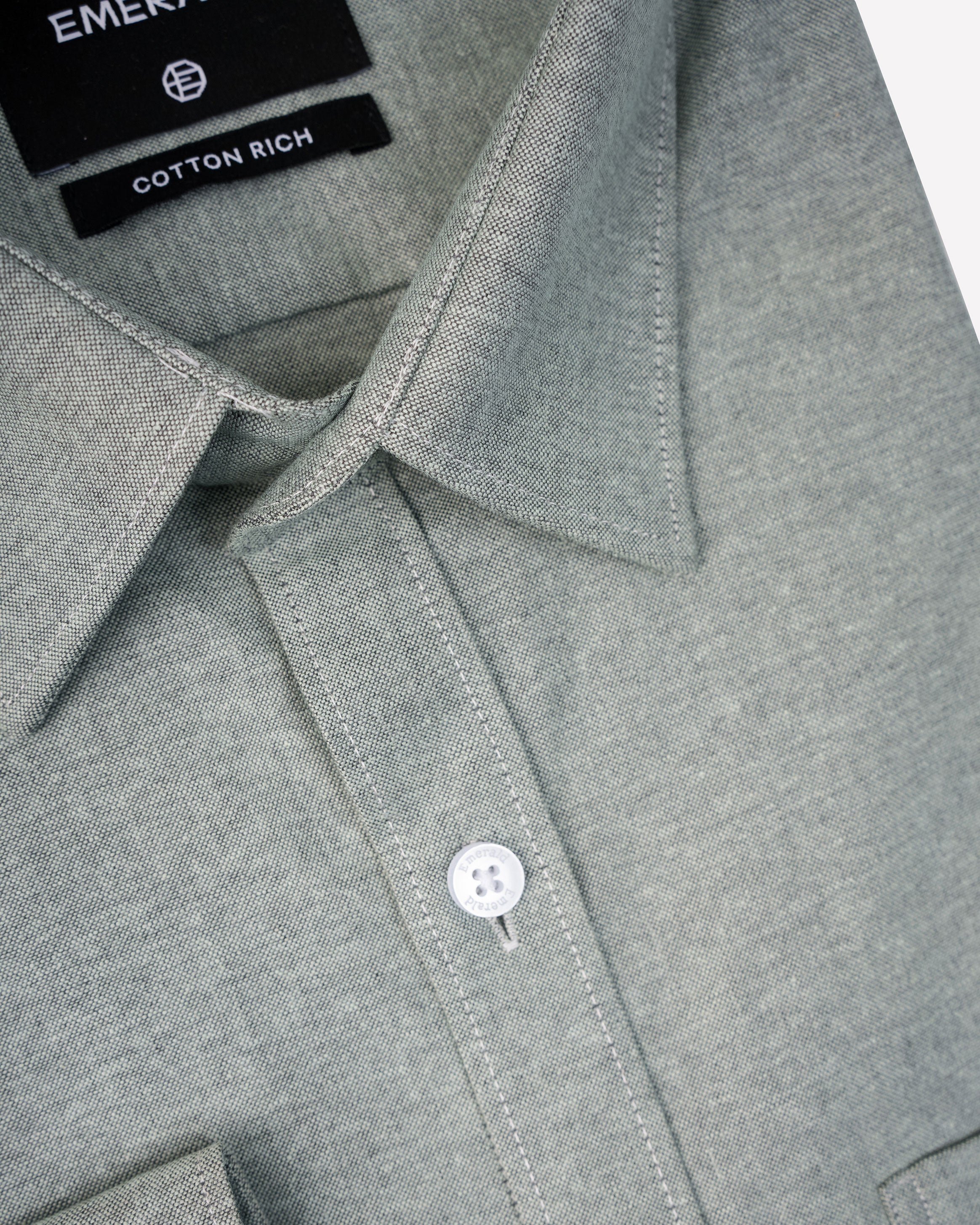 Emerald Formal Plain Slim Fit-Hedge Green
