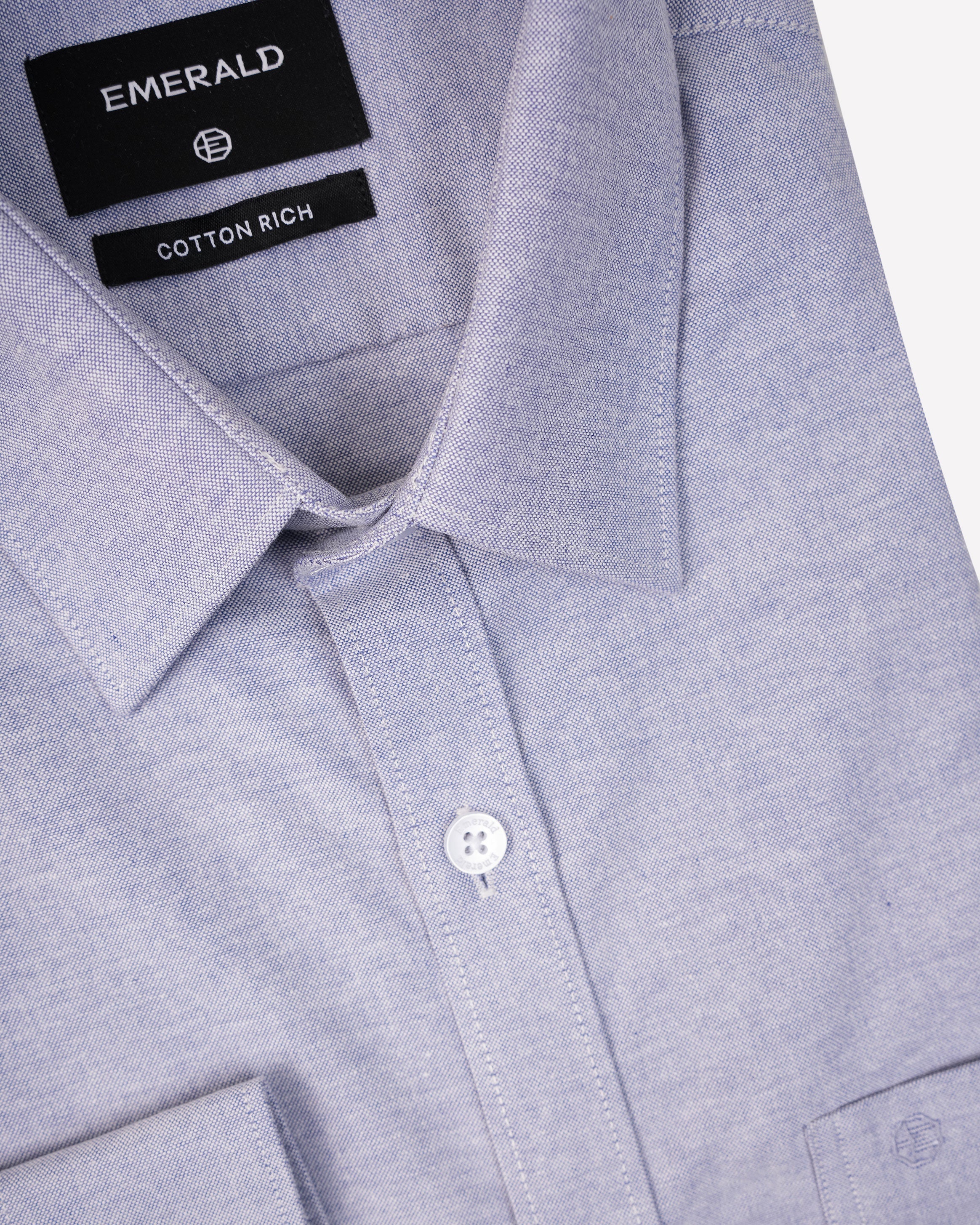 Emerald Formal Plain Slim Fit-Royal