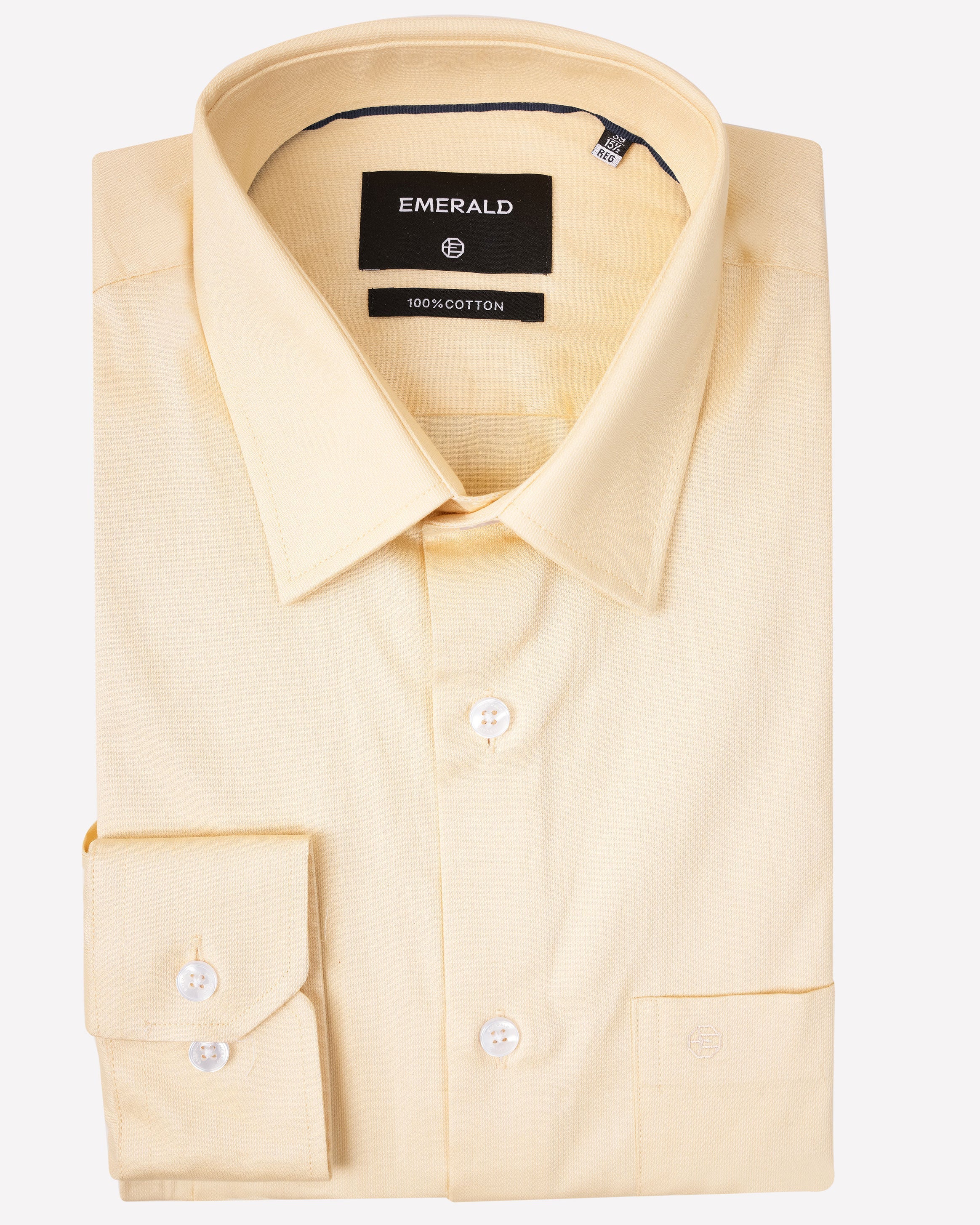 Emerald Evening Plain Regular Fit-Honey