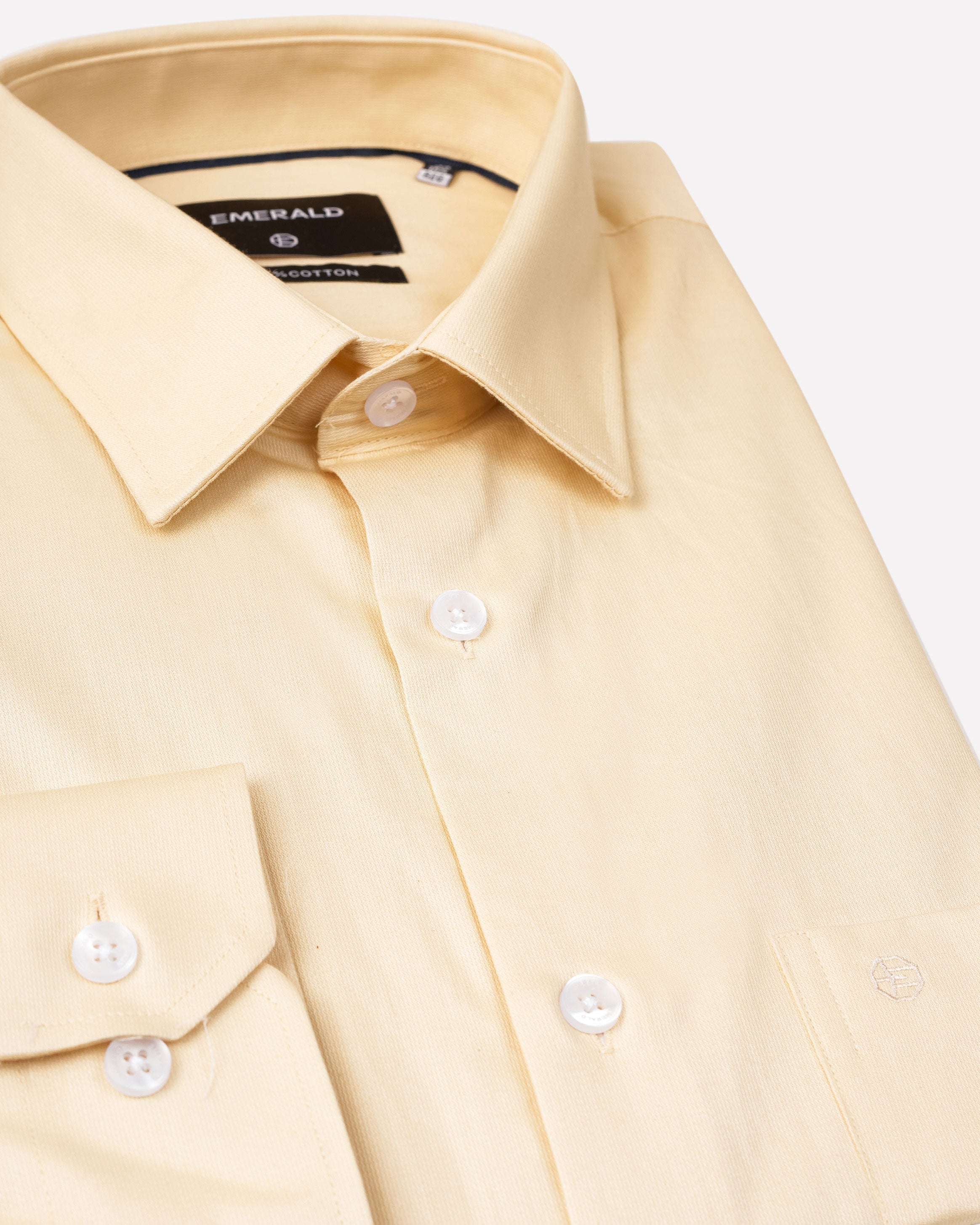 Emerald Evening Plain Regular Fit-Honey