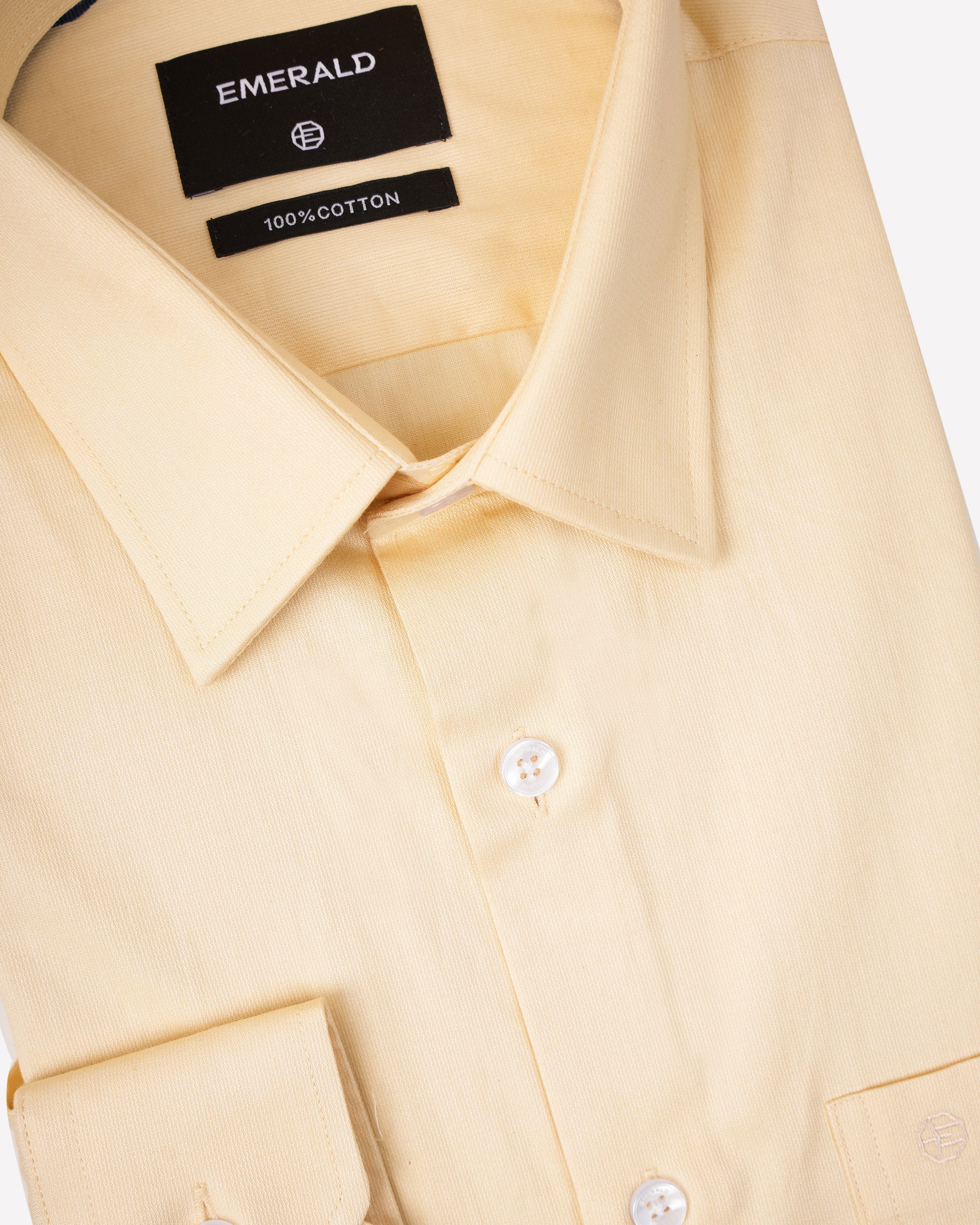 Emerald Evening Plain Regular Fit-Honey
