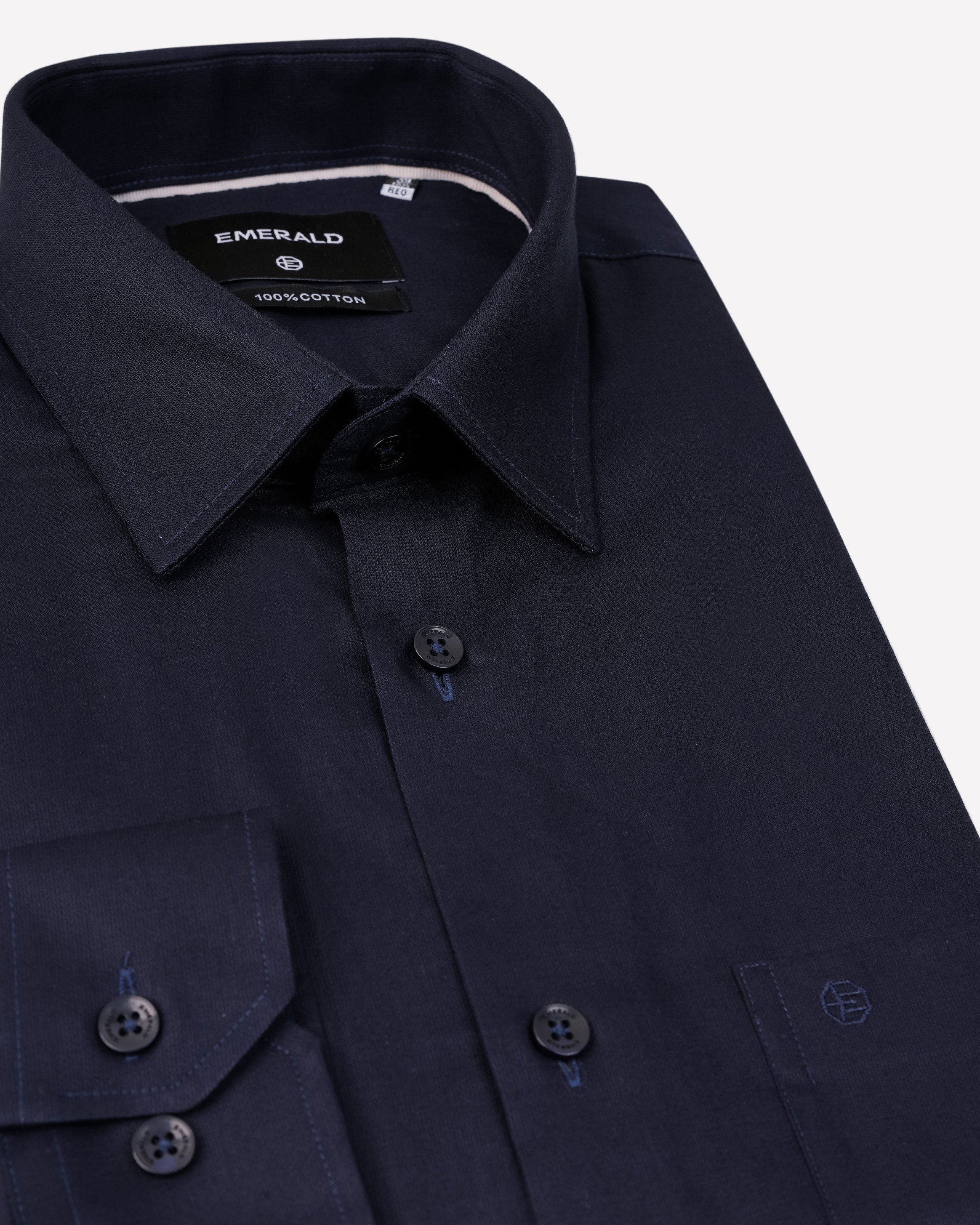 Emerald Evening Plain Regular Fit-Astral Aura