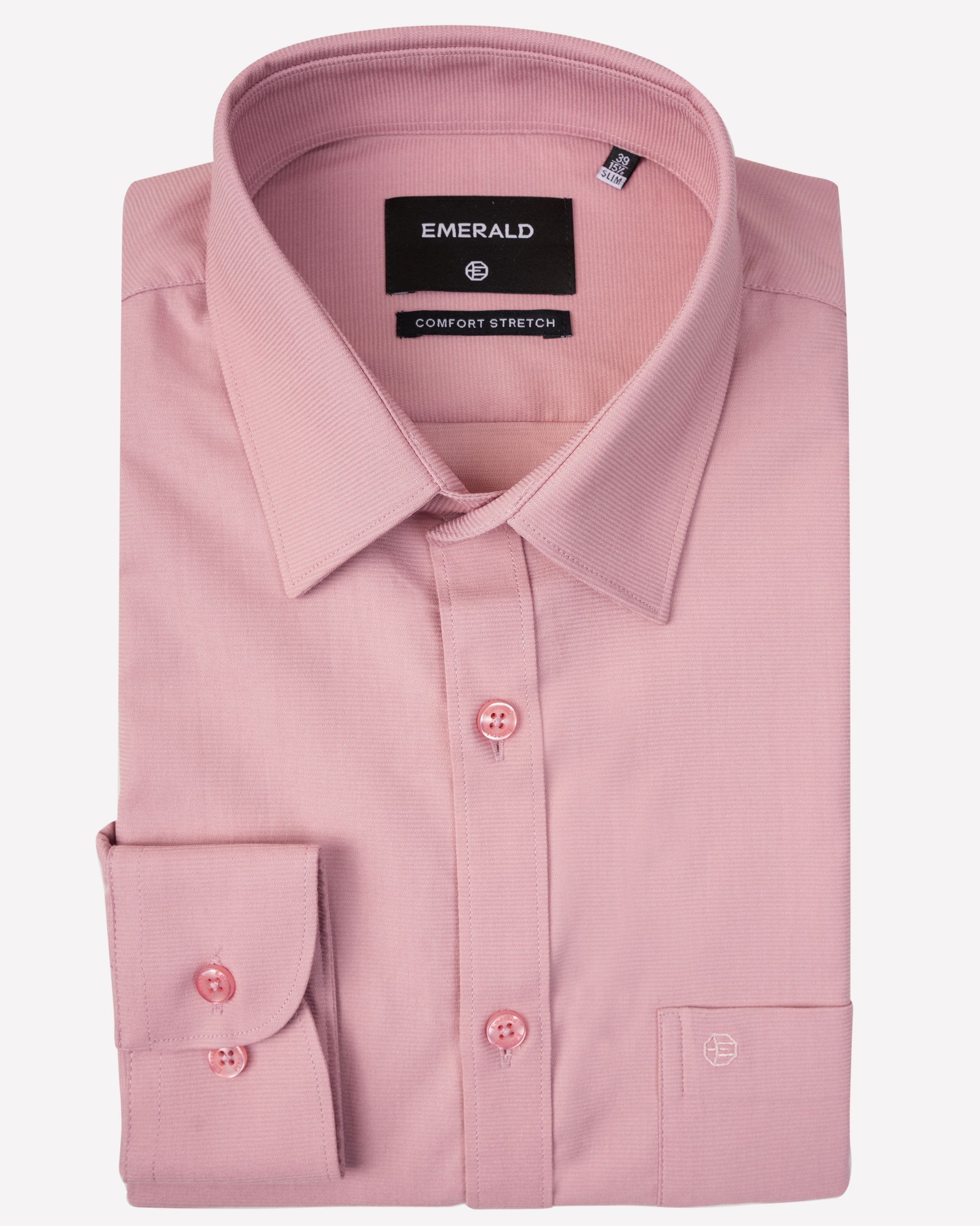 Emerald Formal Dobby Slim Fit-Pink Nectar