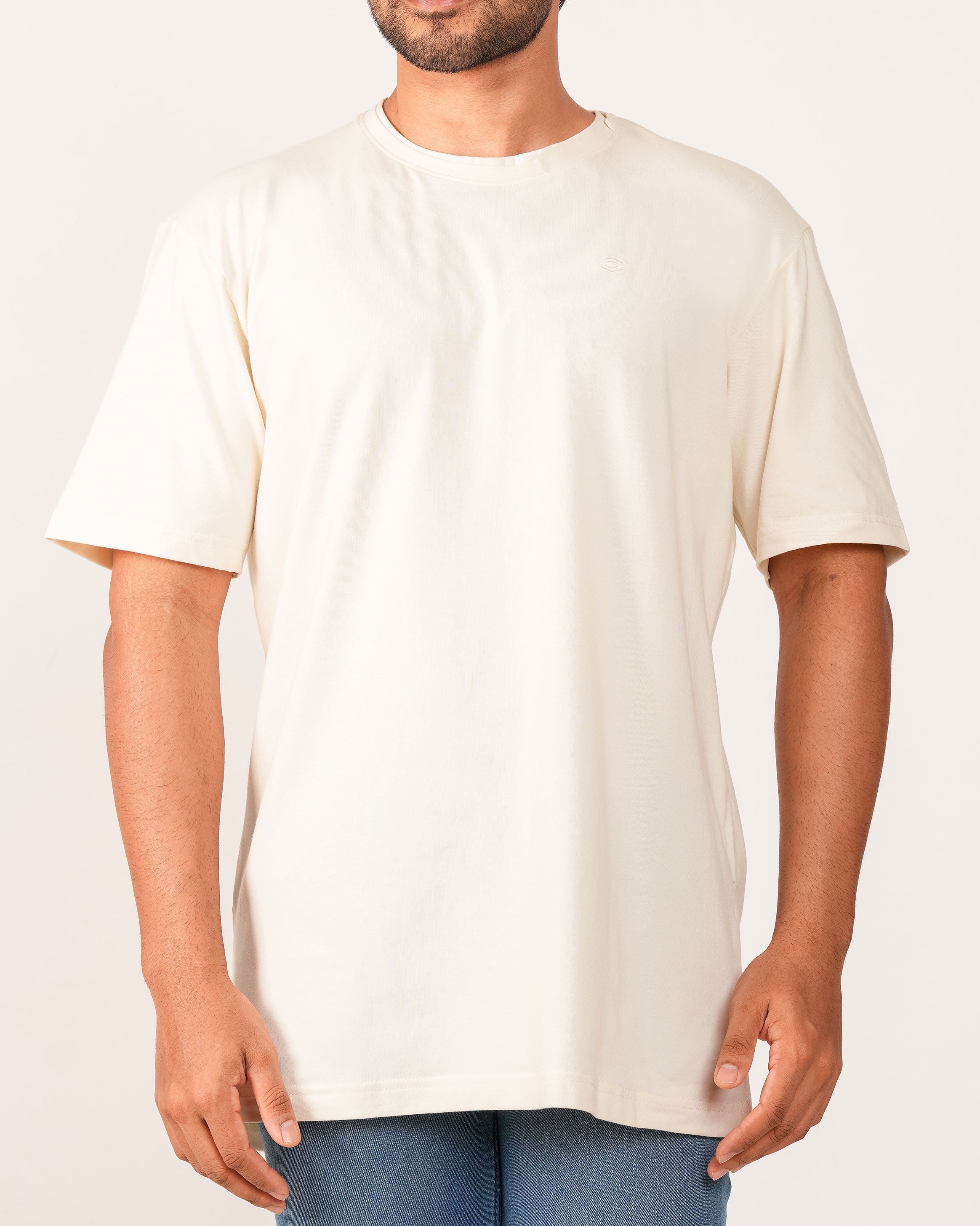 Emerald Oversized Crew Neck Tee - Lemon Chrome