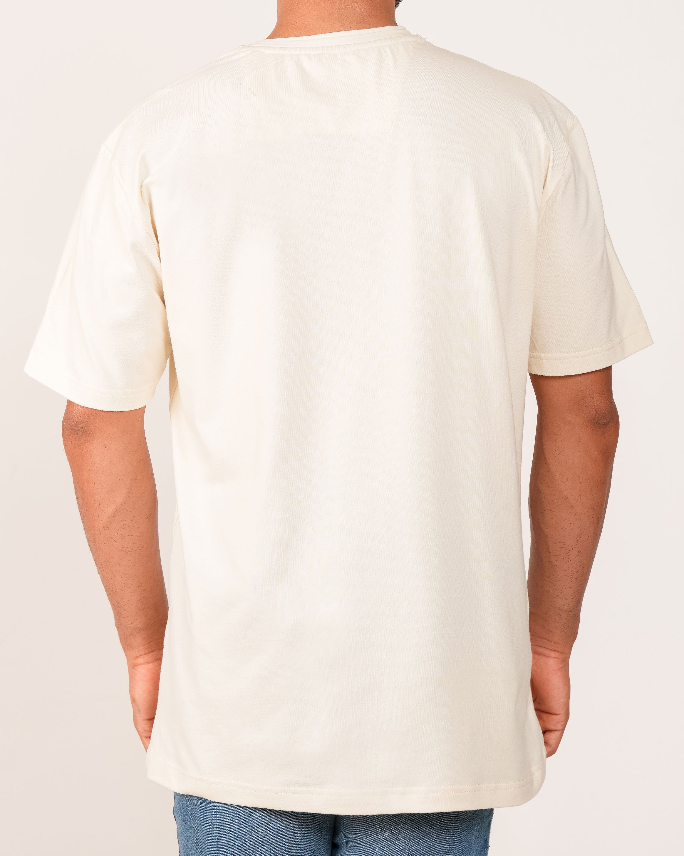Emerald Oversized Crew Neck Tee - Lemon Chrome