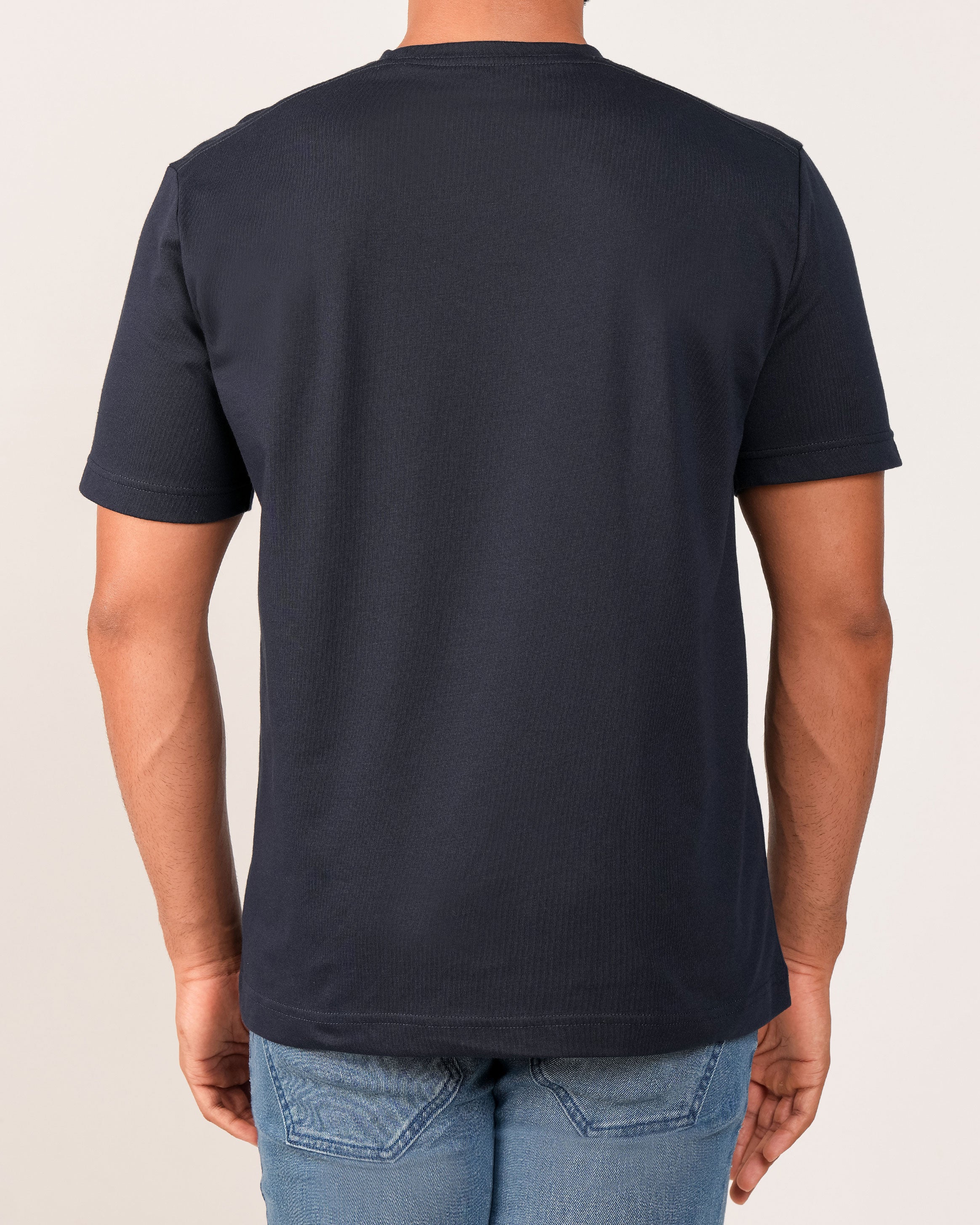 Emerald Crew Neck Tee - Blue Depths
