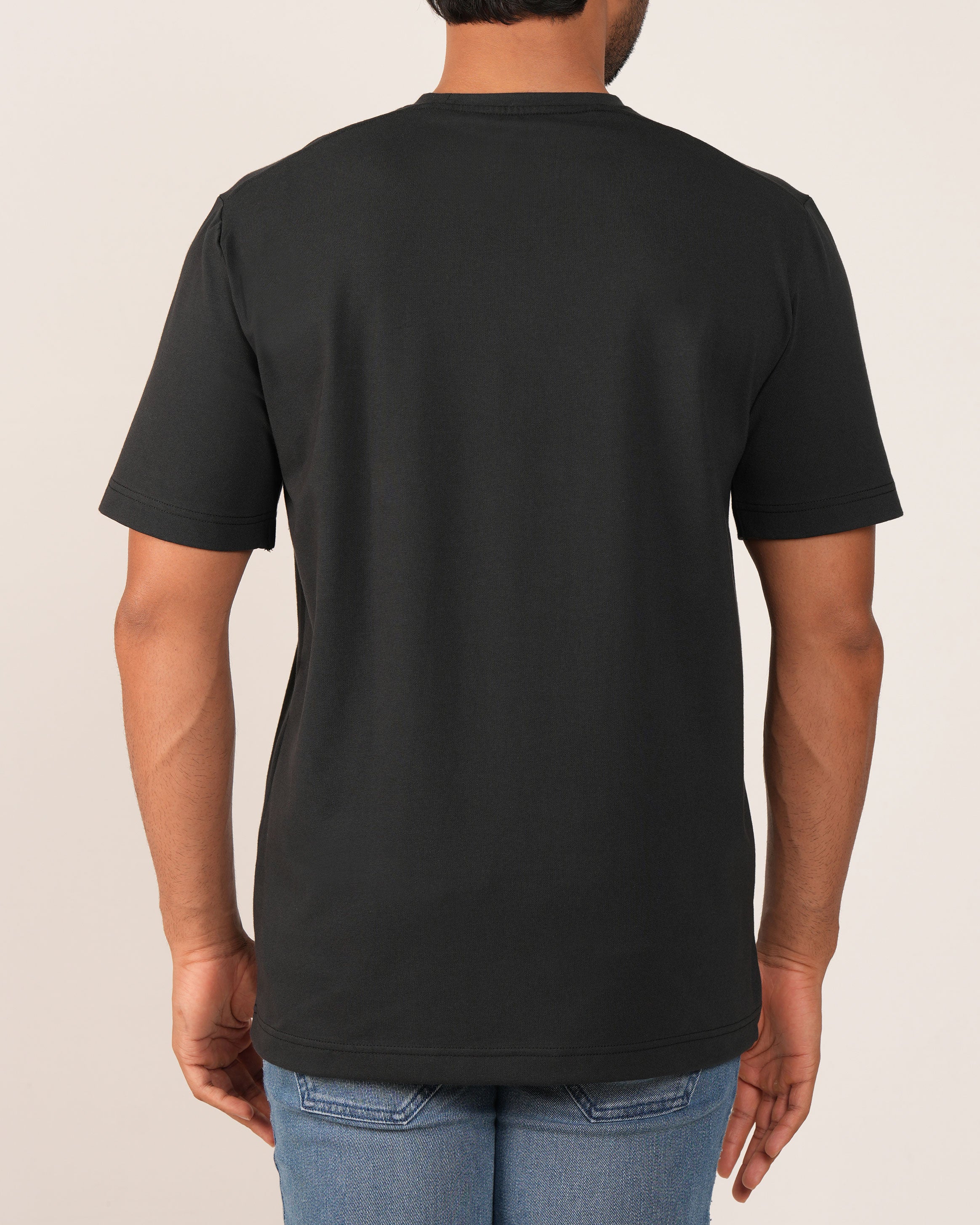 Emerald Crew Neck Tee - Moonless Night
