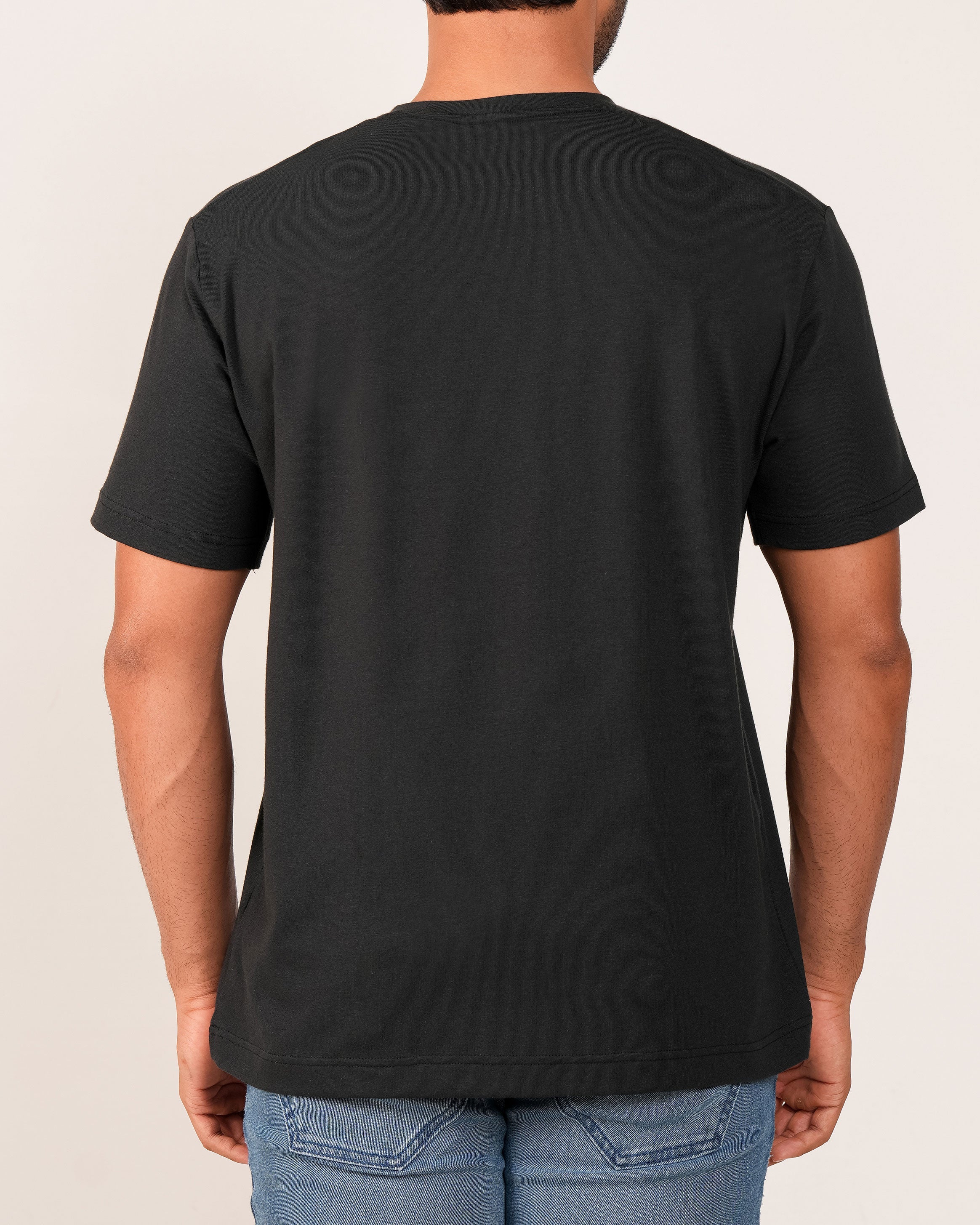 Emerald Crew Neck Tee - Black
