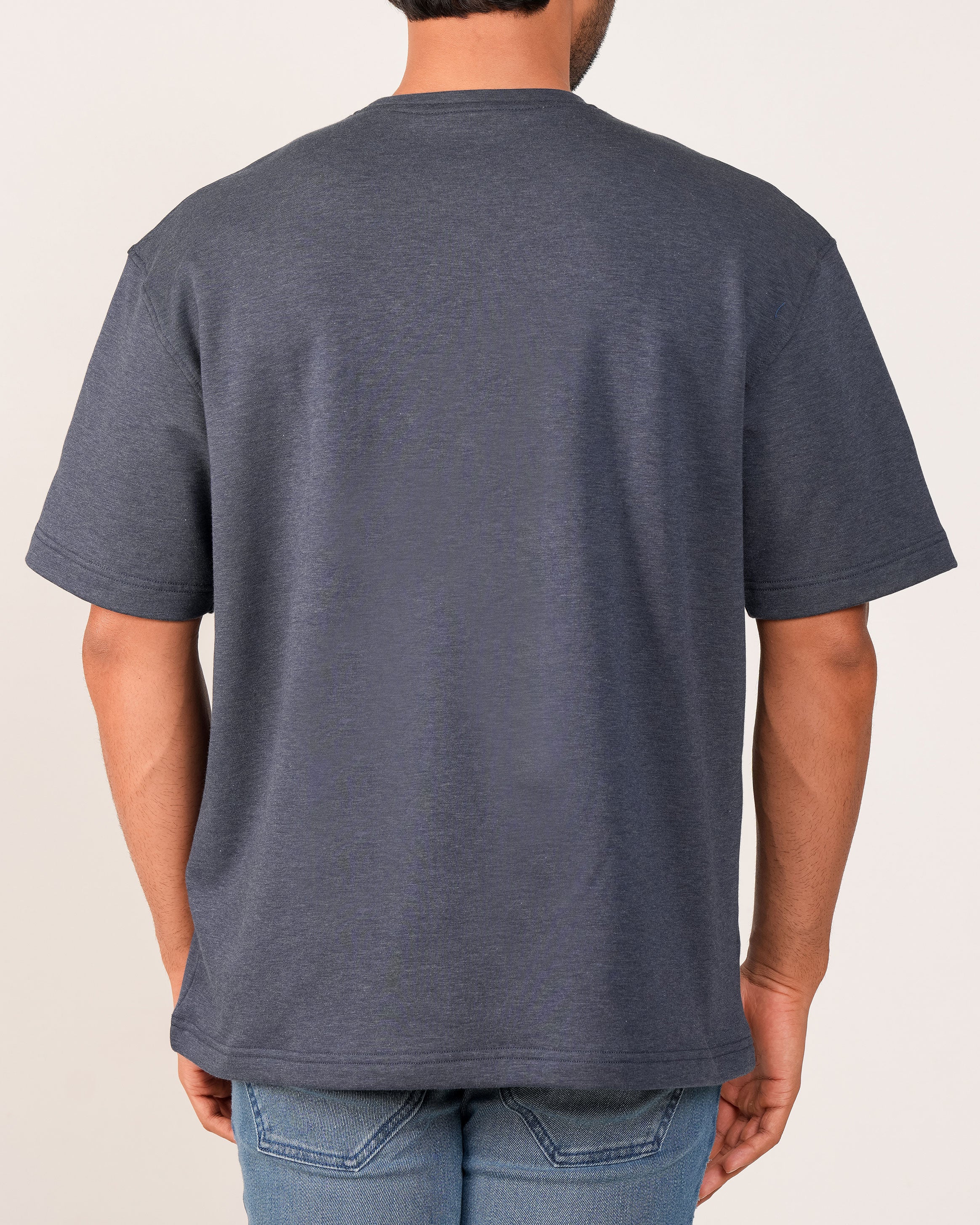 Emerald Oversized Crew Neck Tee - Royal