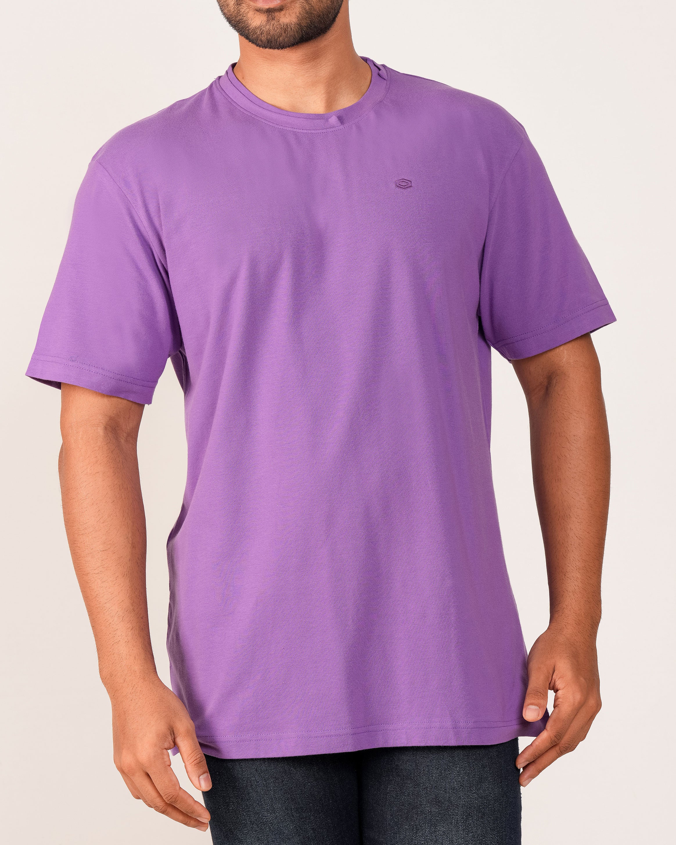Emerald Oversized Tee-Amethyst Orchid
