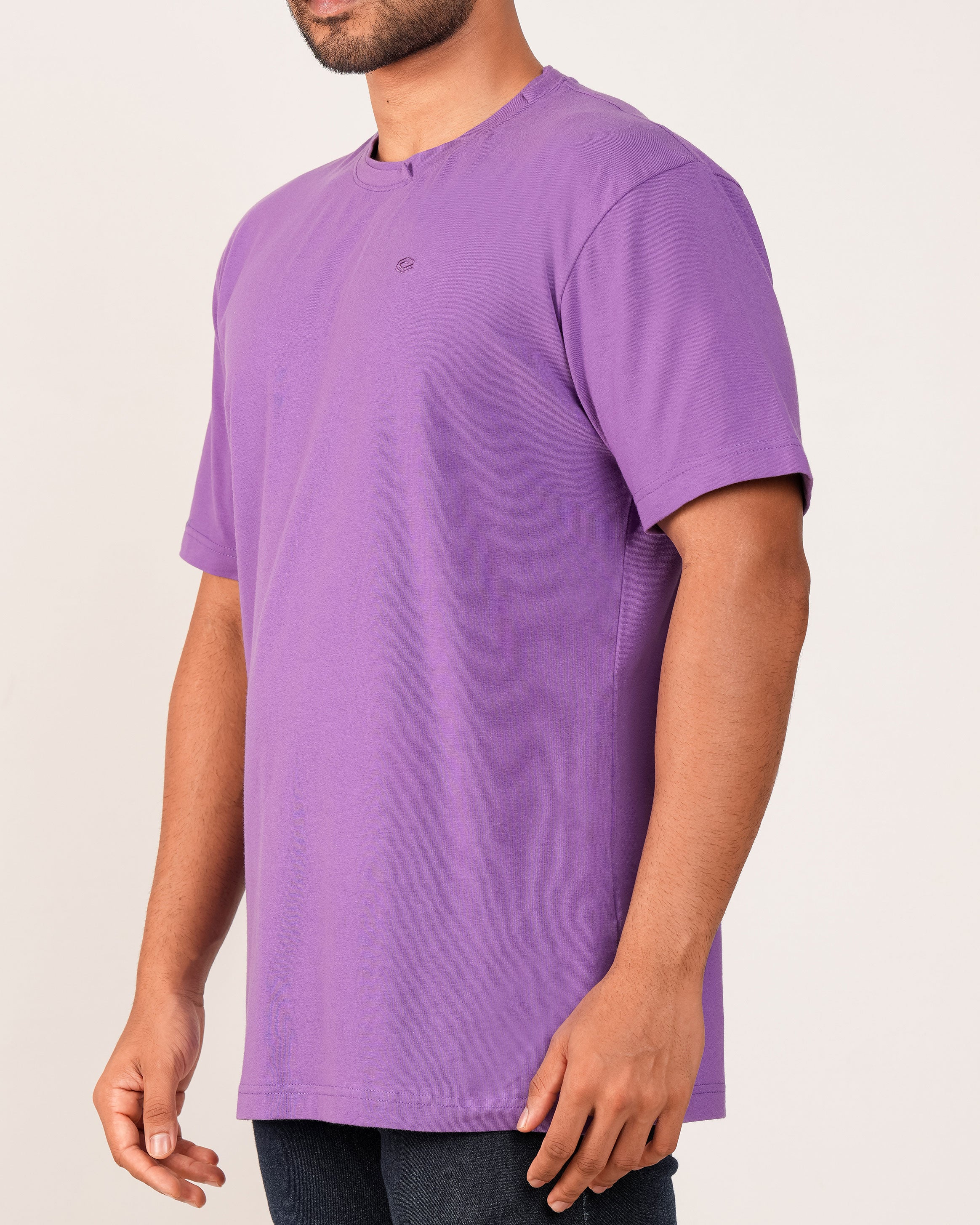 Emerald Oversized Tee-Amethyst Orchid