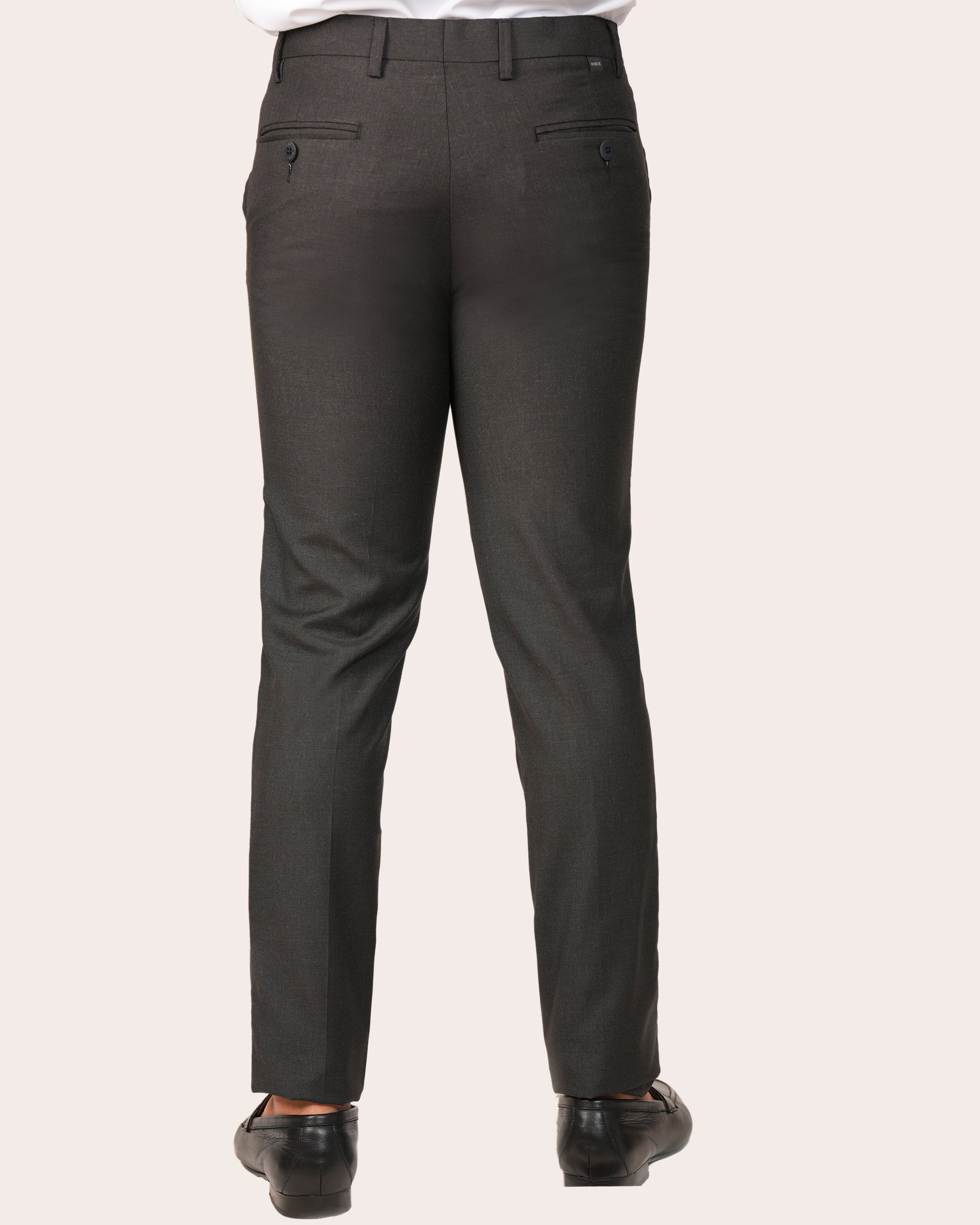 Mansak Formal Trouser Plain Extra Slim Fit-Grey